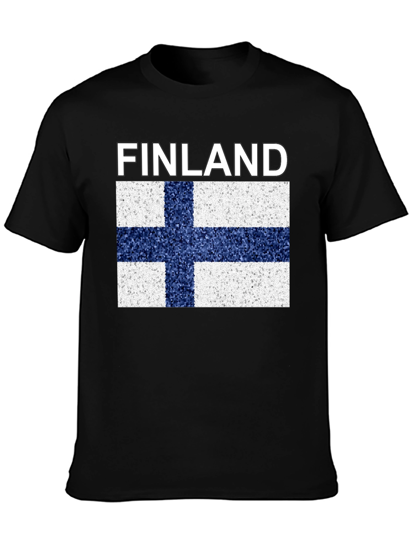 Finland Flag T-Shirt - Black Graphic Tee