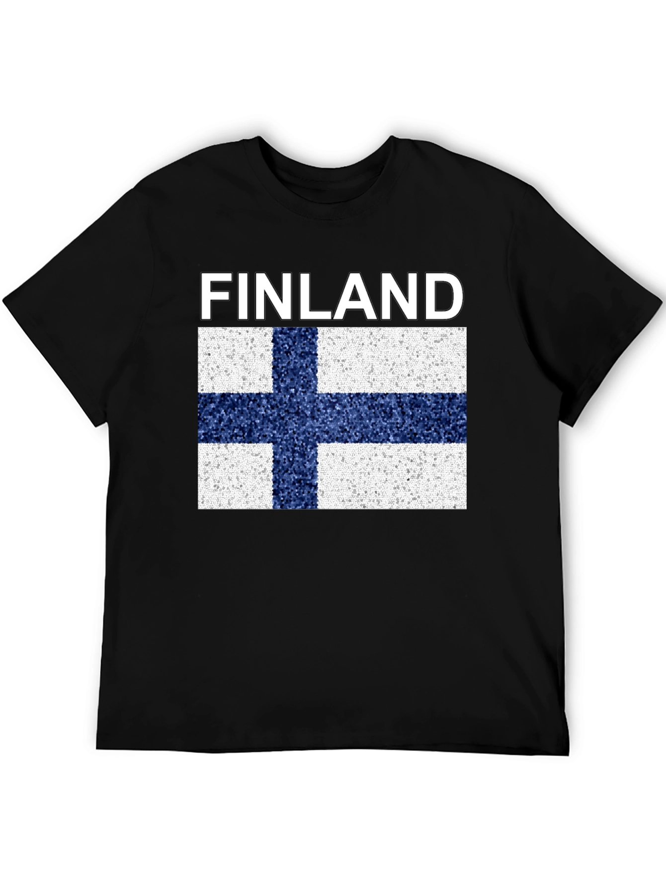 Finland Flag T-Shirt - Black Graphic Tee