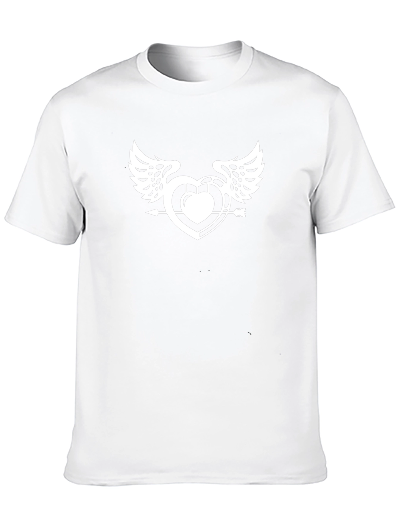 Winged Heart Arrow Graphic Tee - Black