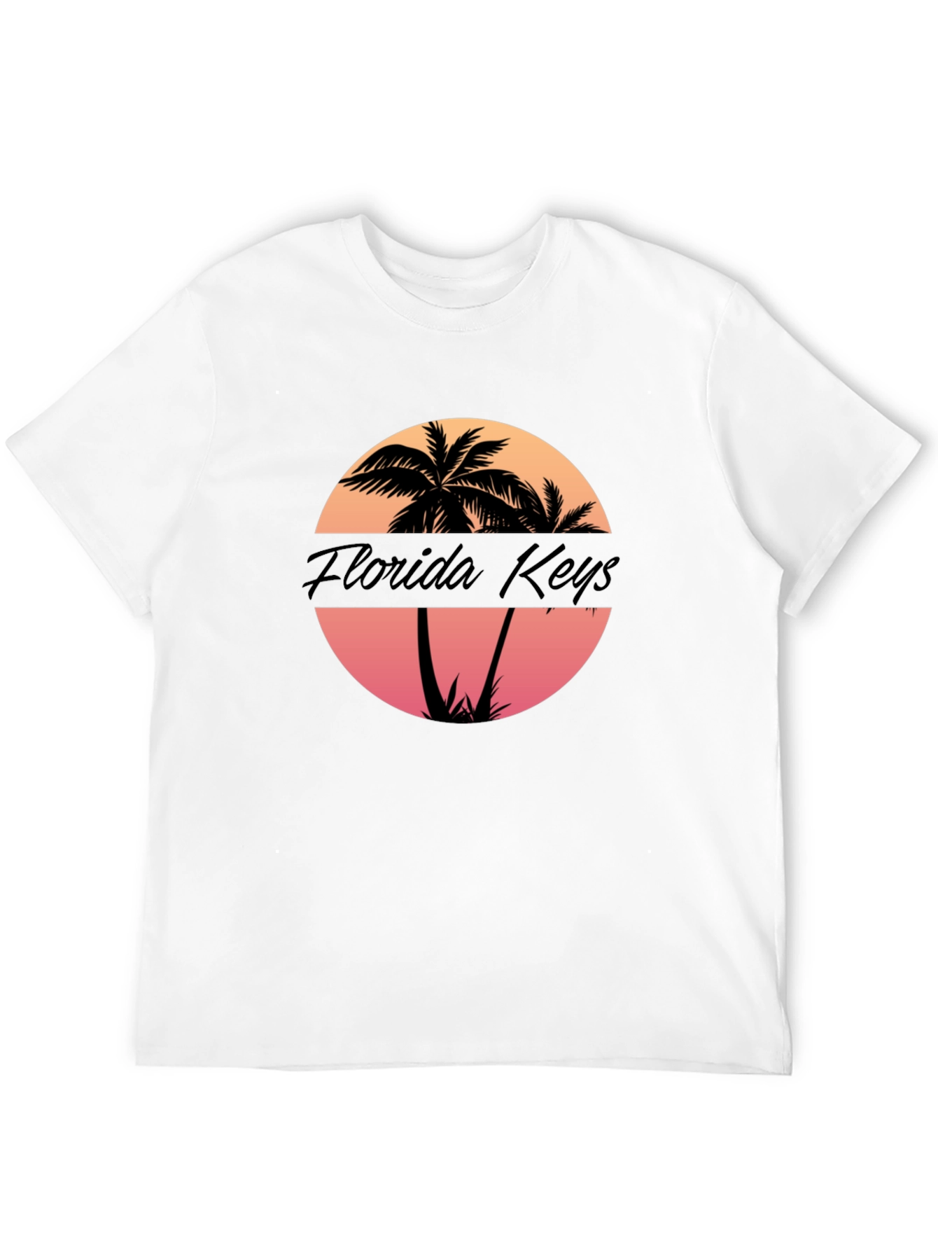 Florida Keys Palm Tree Sunset Graphic T-Shirt