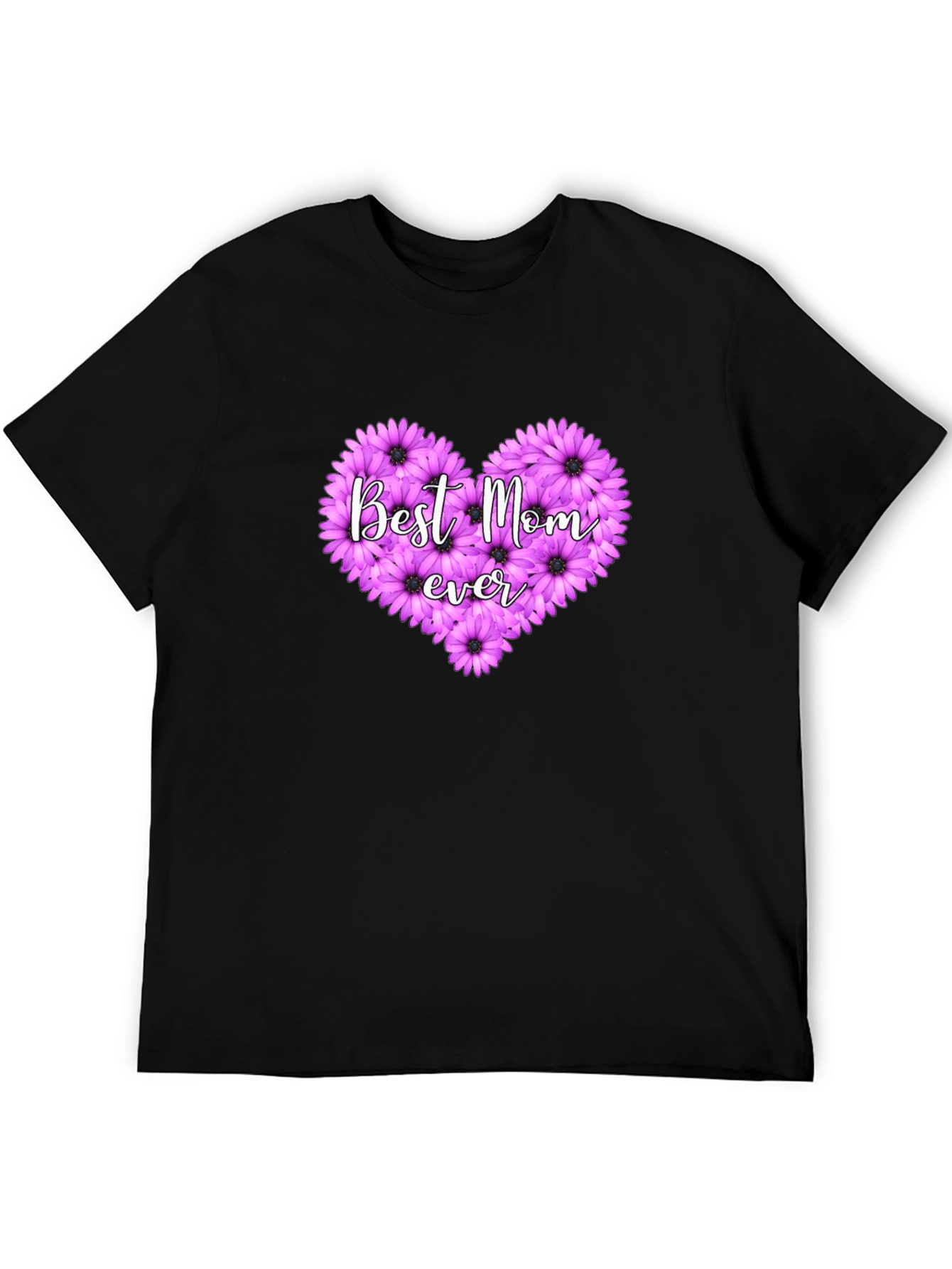 Best Mom Ever Floral Heart T-Shirt