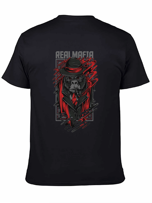 Real Mafia Gorilla Graphic T-Shirt - Black
