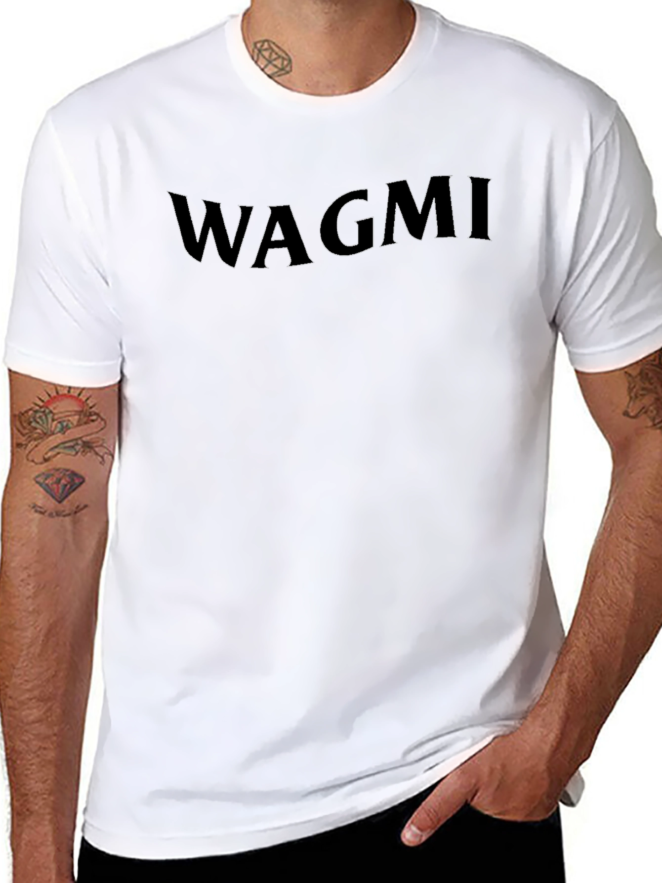 WAGMI Graphic Tee - Stylish Black Cotton T-Shirt