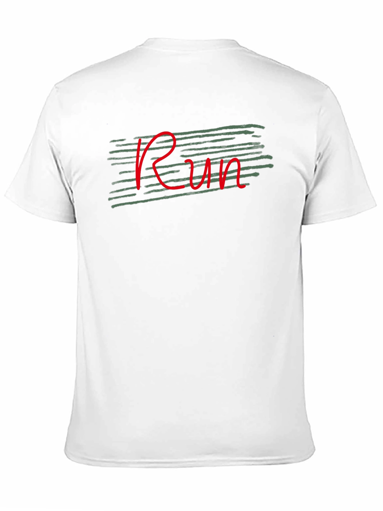 Run Graphic Tee - Black Cotton Casual T-Shirt