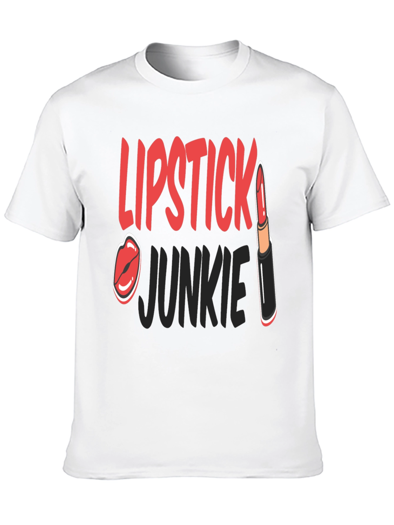 Lipstick Junkie Graphic T-Shirt