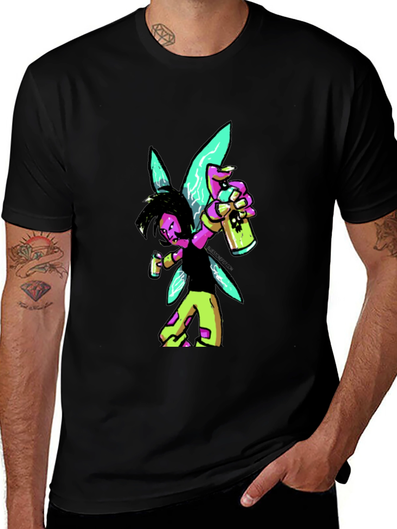 Fairy Graffiti Artist Graphic Tee