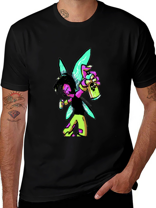 Fairy Graffiti Artist Graphic Tee