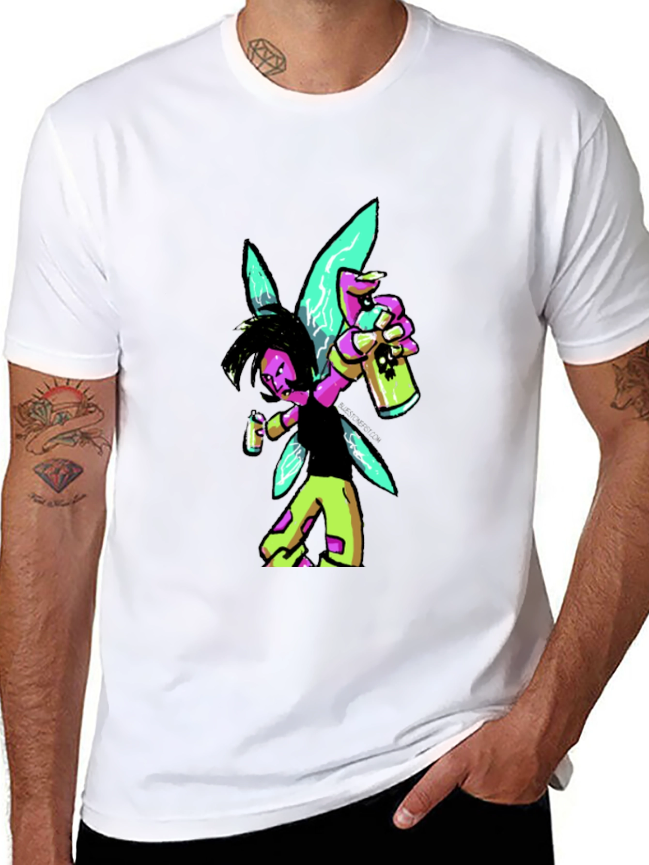 Fairy Graffiti Artist Graphic Tee