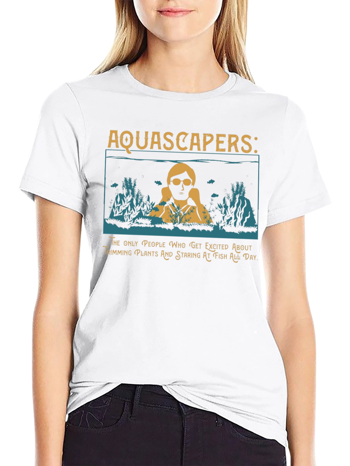 Aquascapers Graphic T-Shirt - Funny Fish Keeping Tee