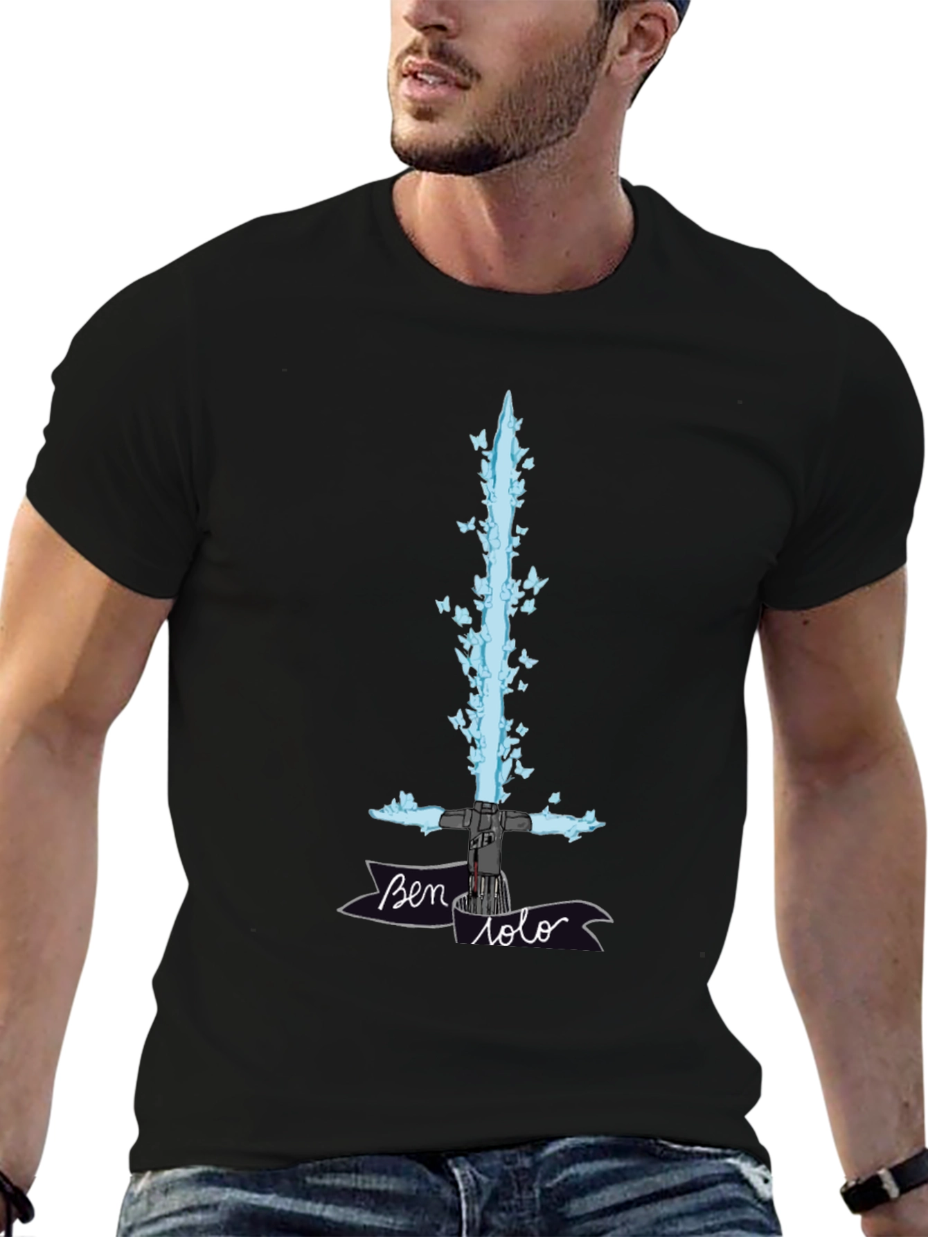 Ben Solo Lightsaber Butterfly T-Shirt