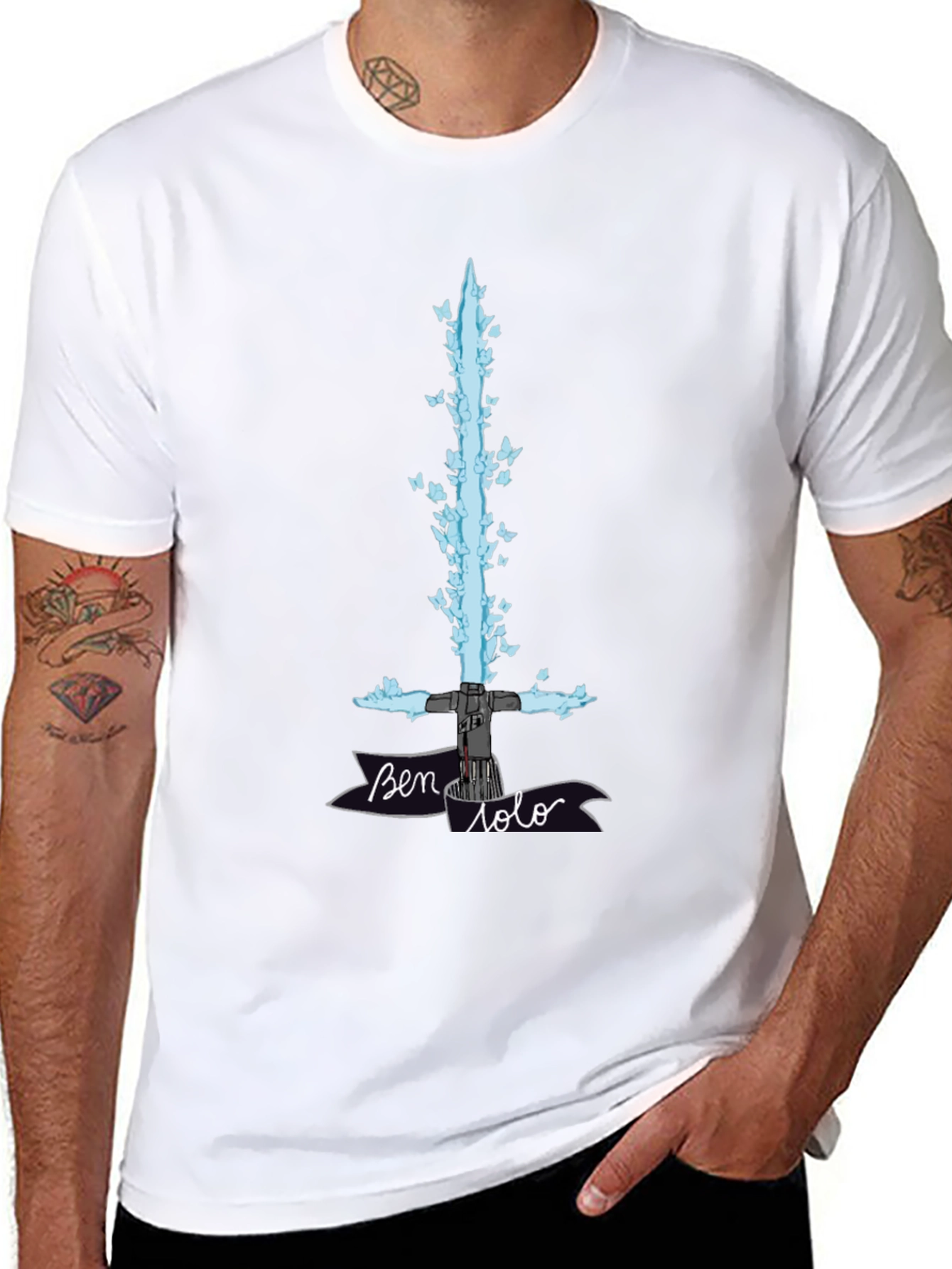 Ben Solo Lightsaber Butterfly T-Shirt