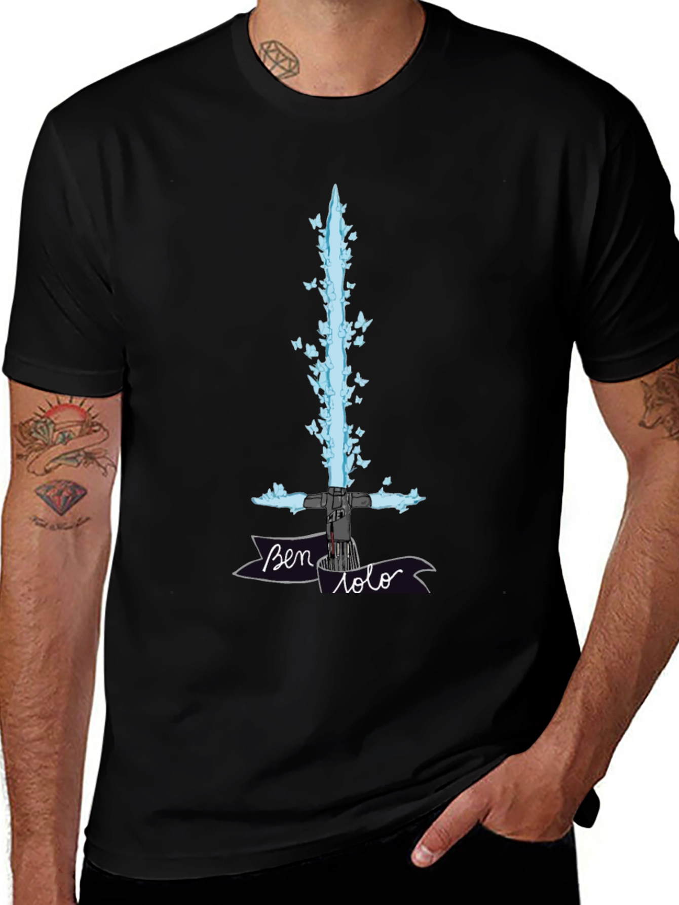 Ben Solo Lightsaber Butterfly T-Shirt