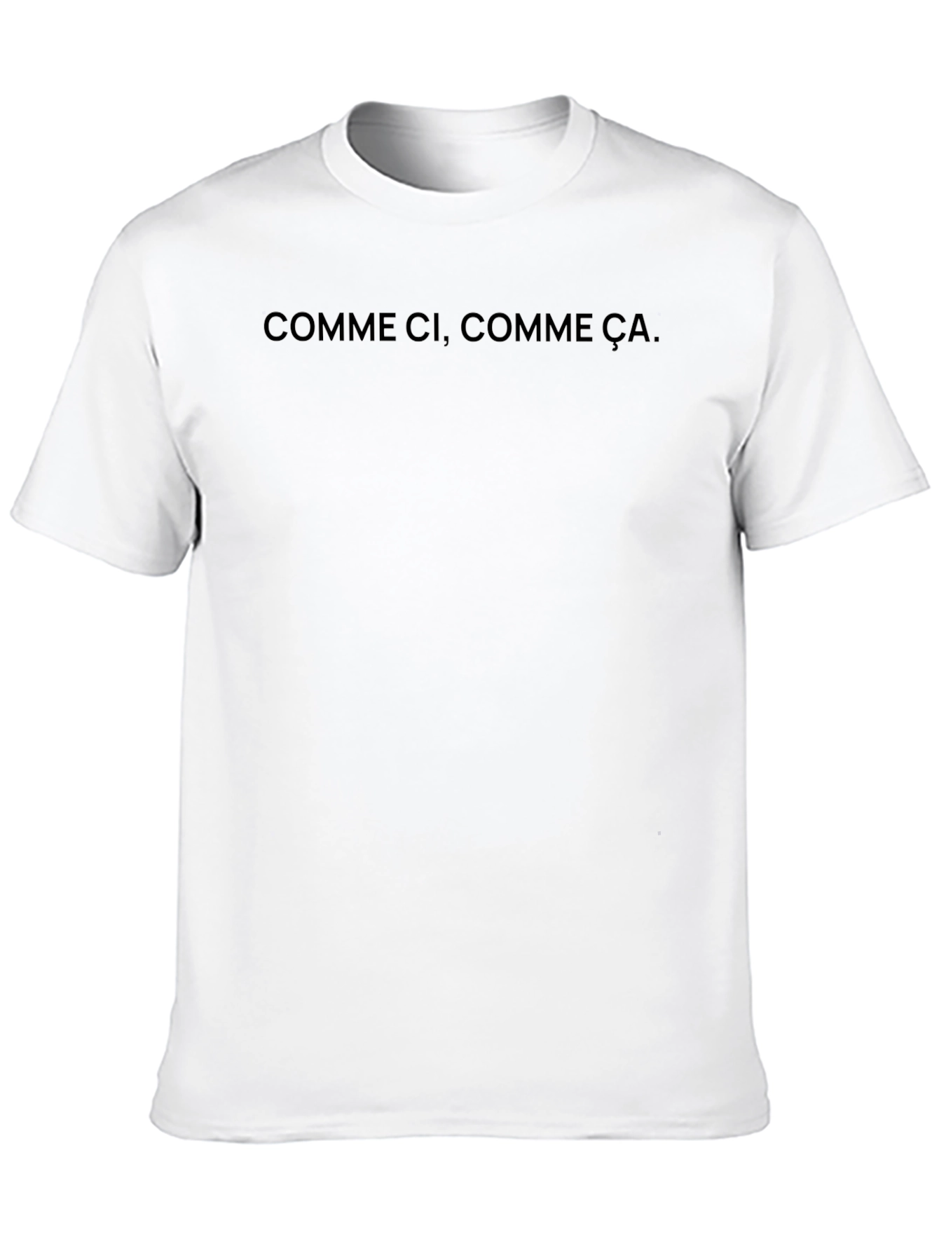 Comme Ci Comme Ca Black Crewneck Tee