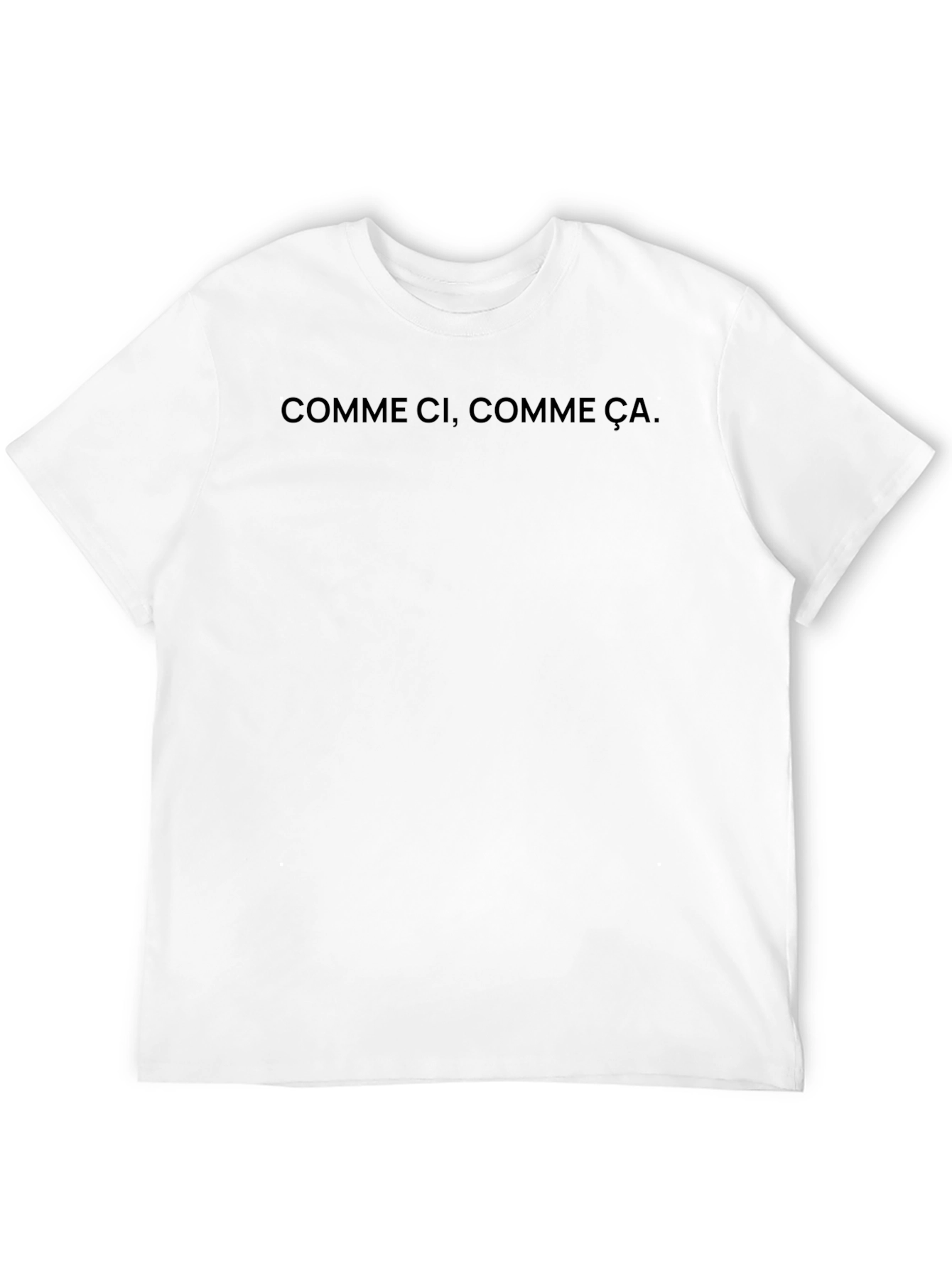 Comme Ci Comme Ca Black Crewneck Tee
