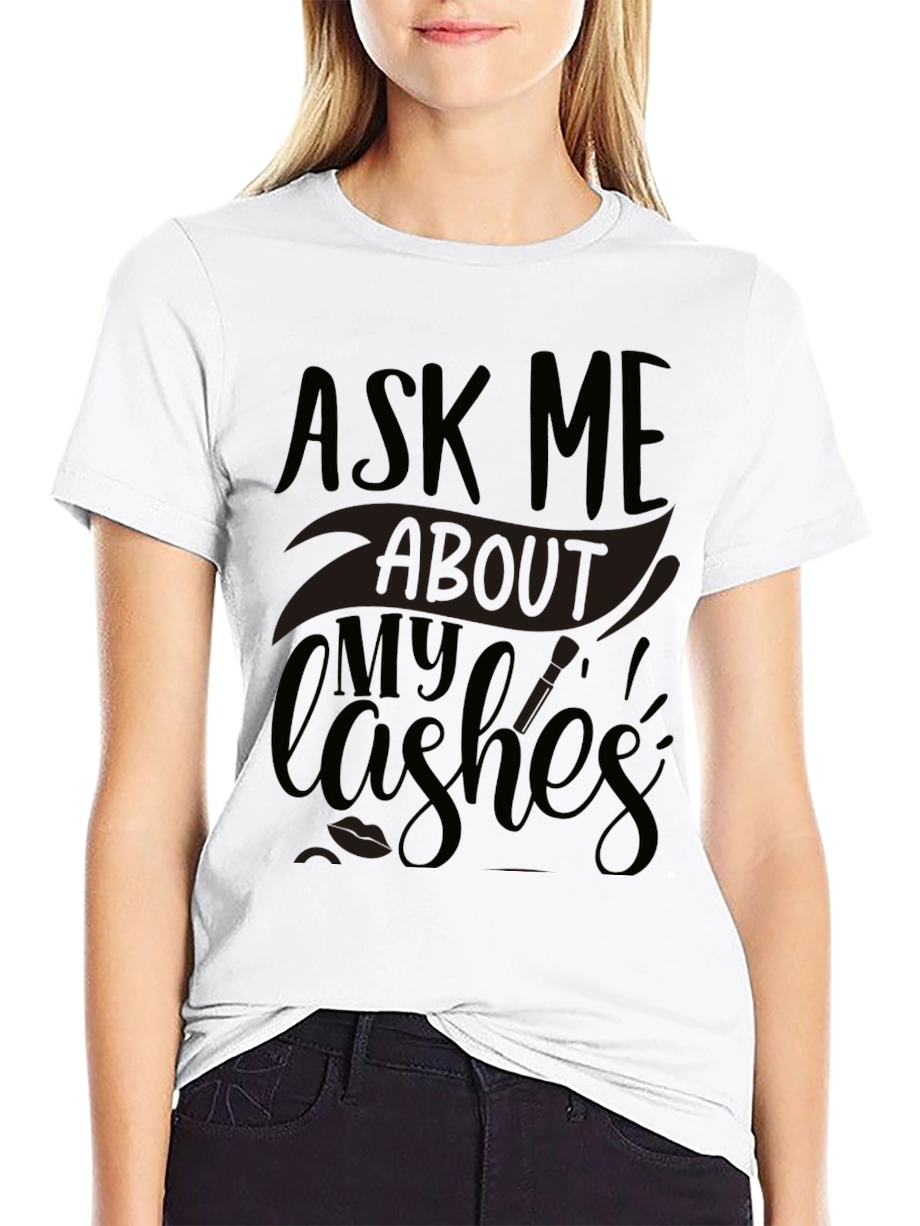 Ask Me About My Lashes Graphic Tee