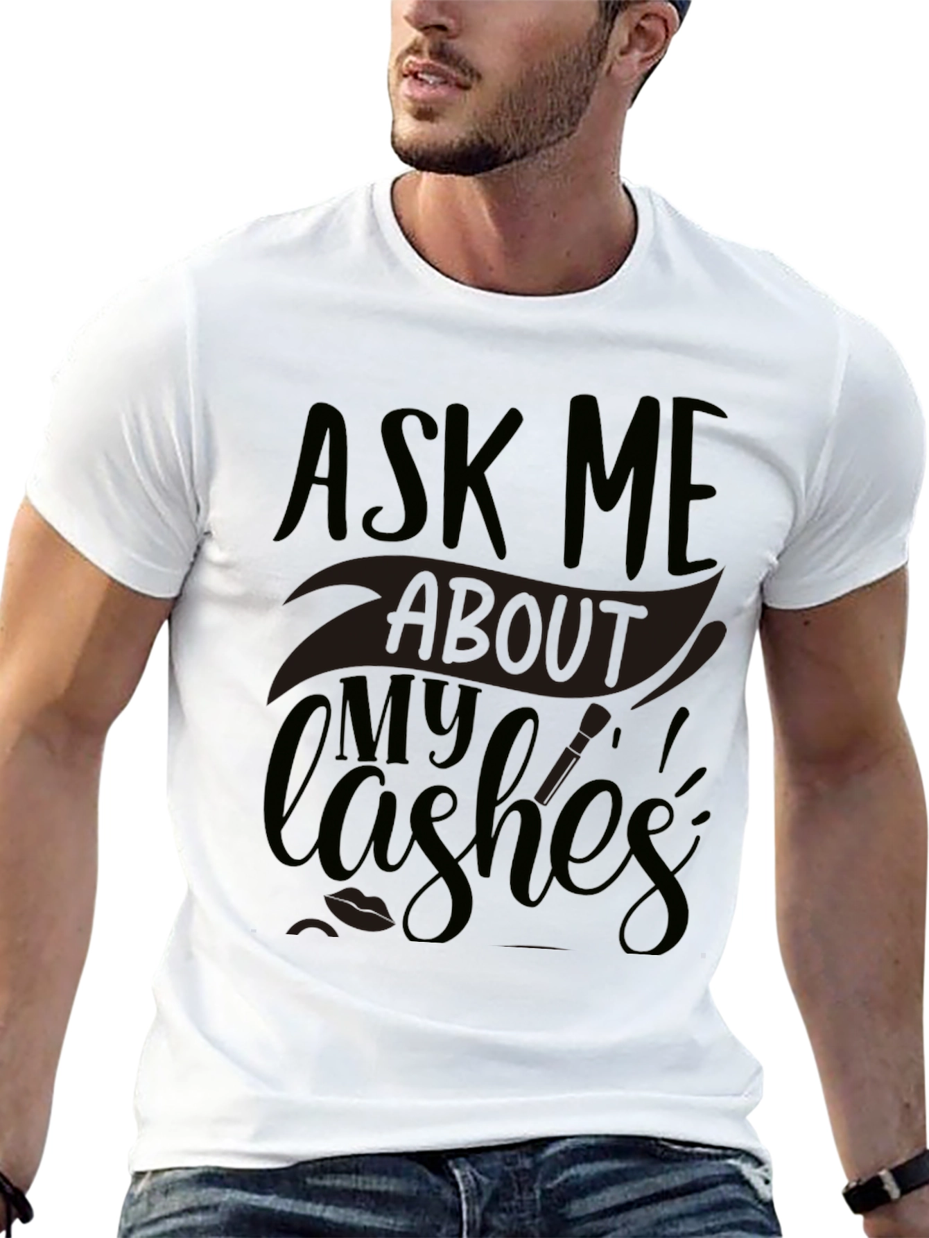Ask Me About My Lashes Graphic Tee