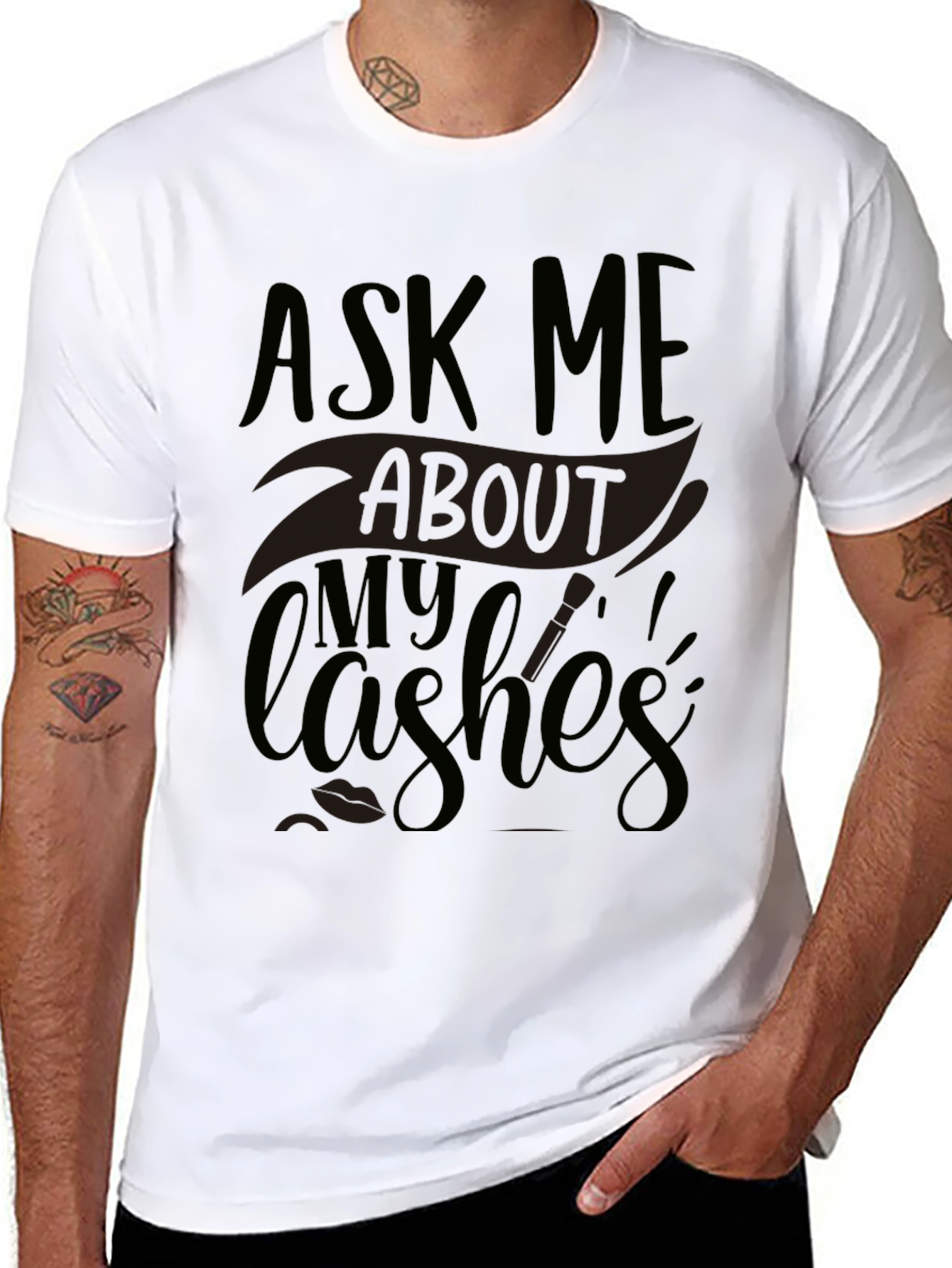 Ask Me About My Lashes Graphic Tee