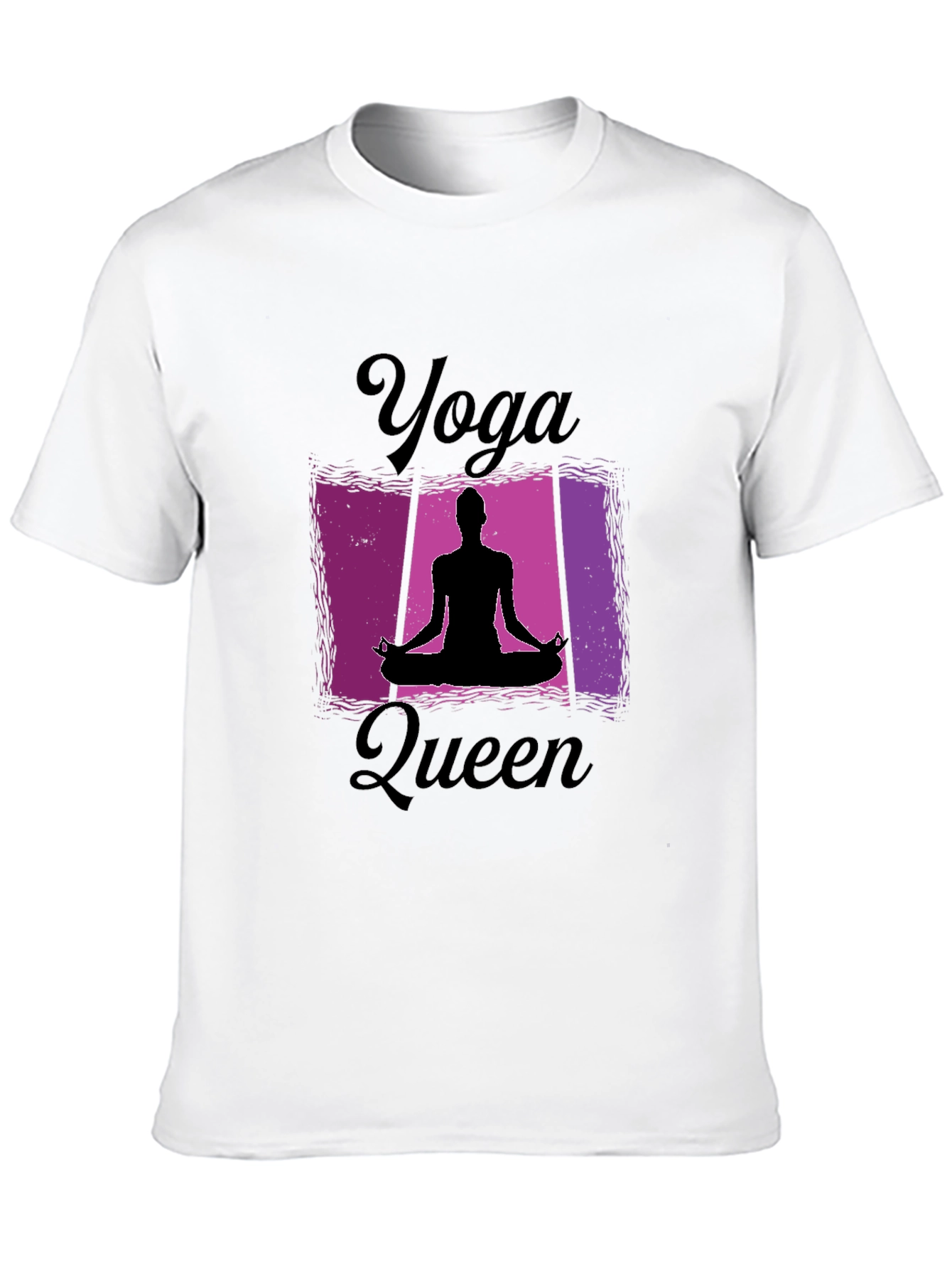 Yoga Queen Black T-Shirt for Women