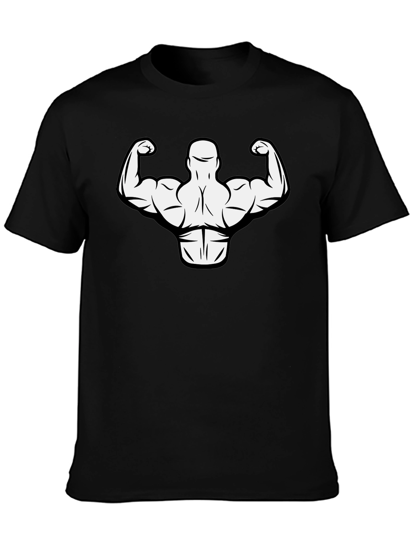 Muscle Man Graphic Tee - Gym Bodybuilder T-Shirt