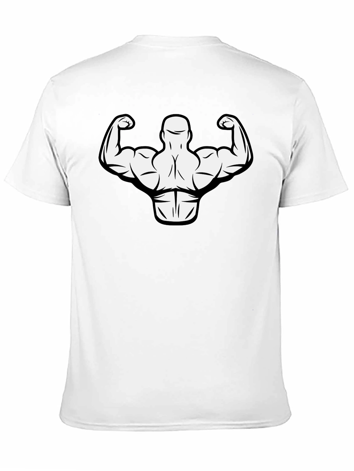 Muscle Man Graphic Tee - Gym Bodybuilder T-Shirt