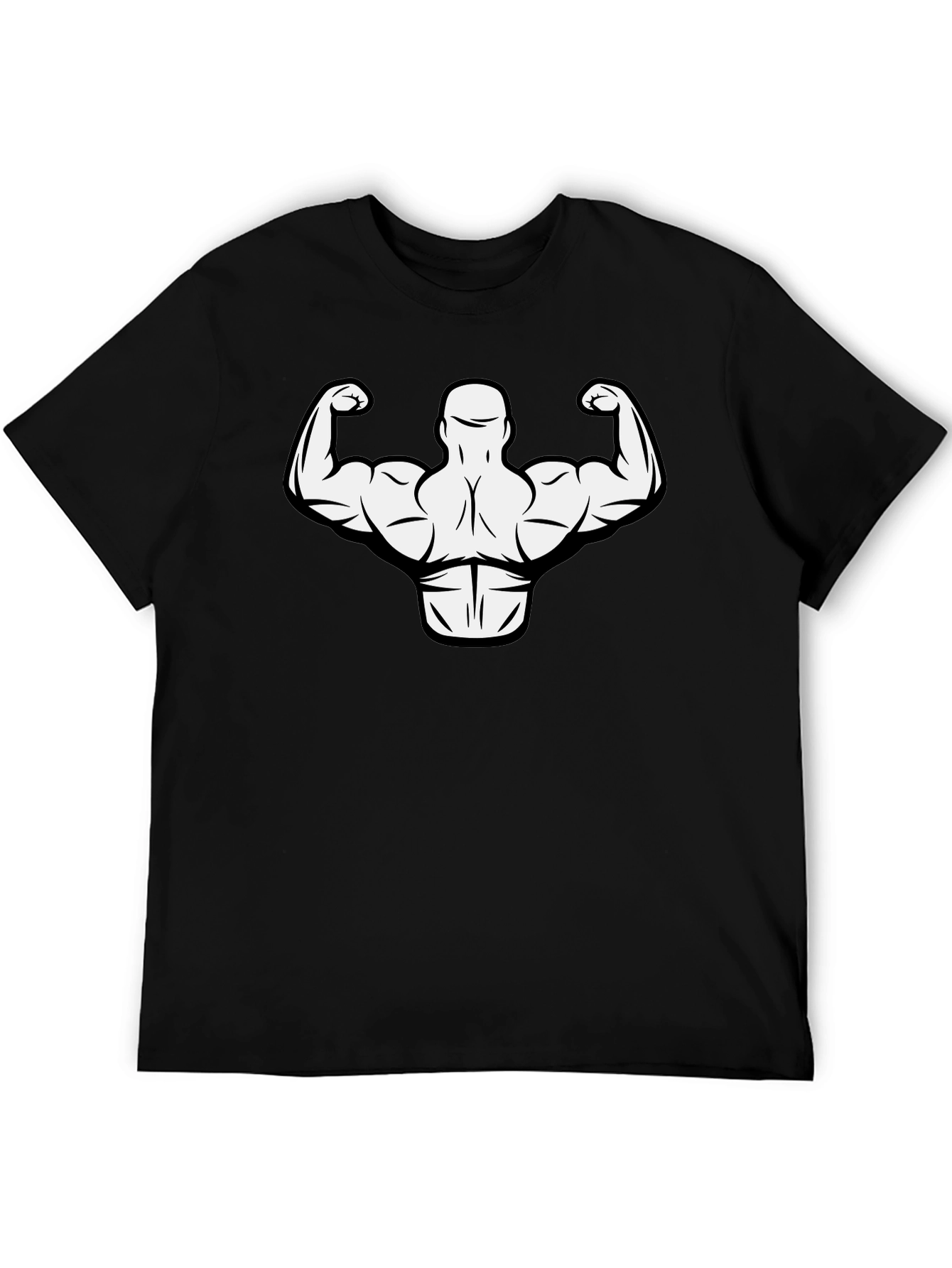 Muscle Man Graphic Tee - Gym Bodybuilder T-Shirt