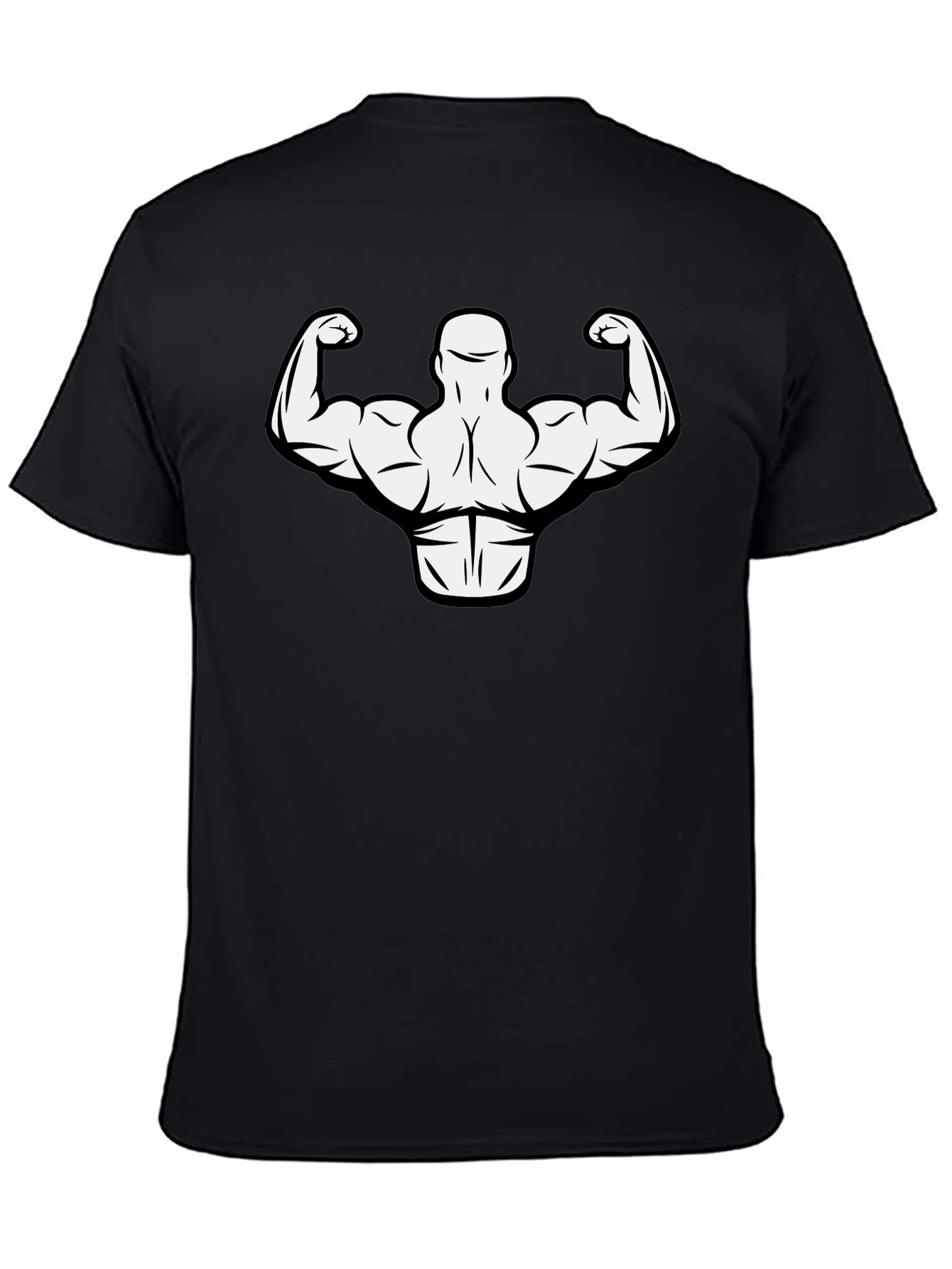 Muscle Man Graphic Tee - Gym Bodybuilder T-Shirt