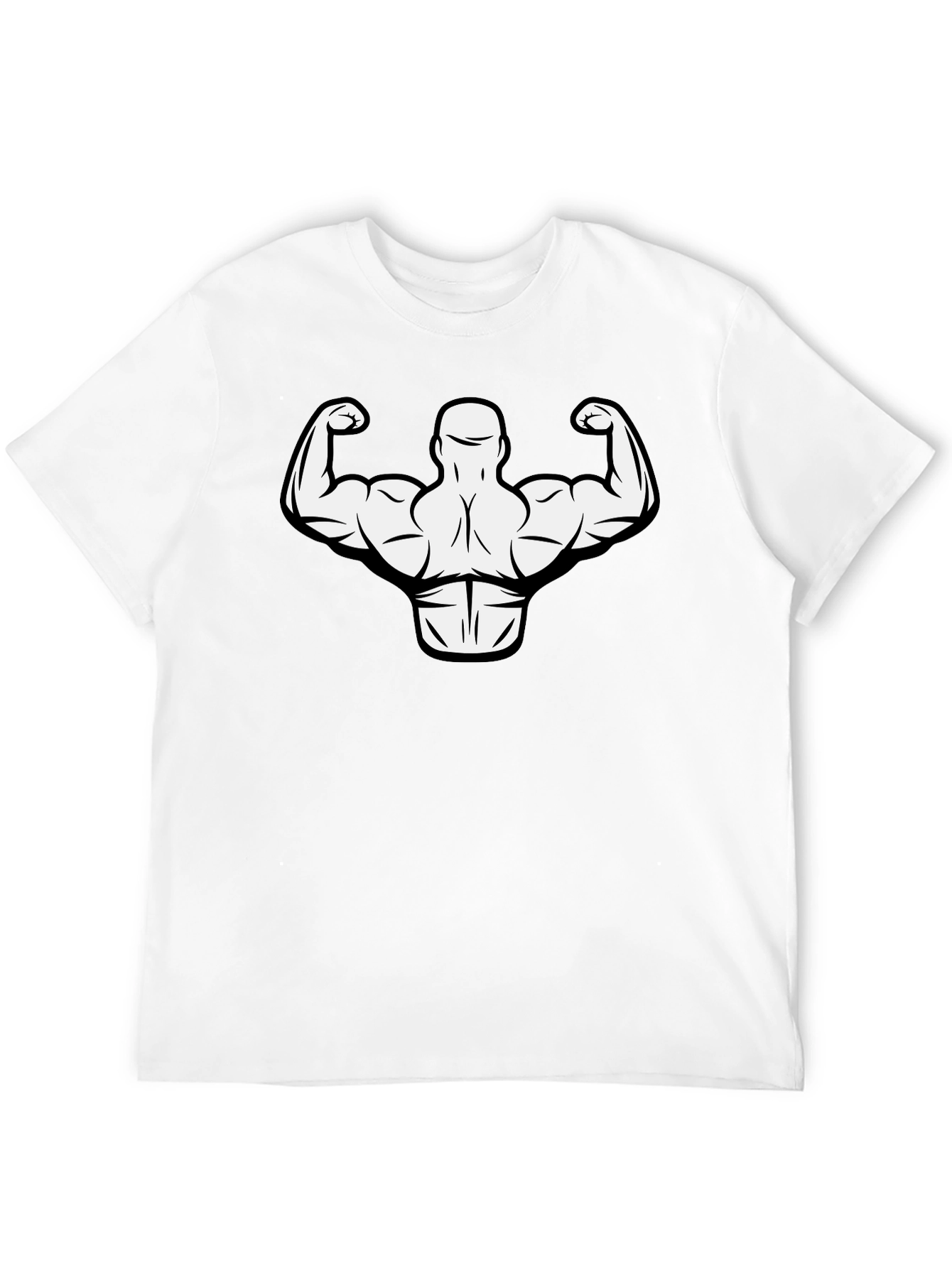 Muscle Man Graphic Tee - Gym Bodybuilder T-Shirt