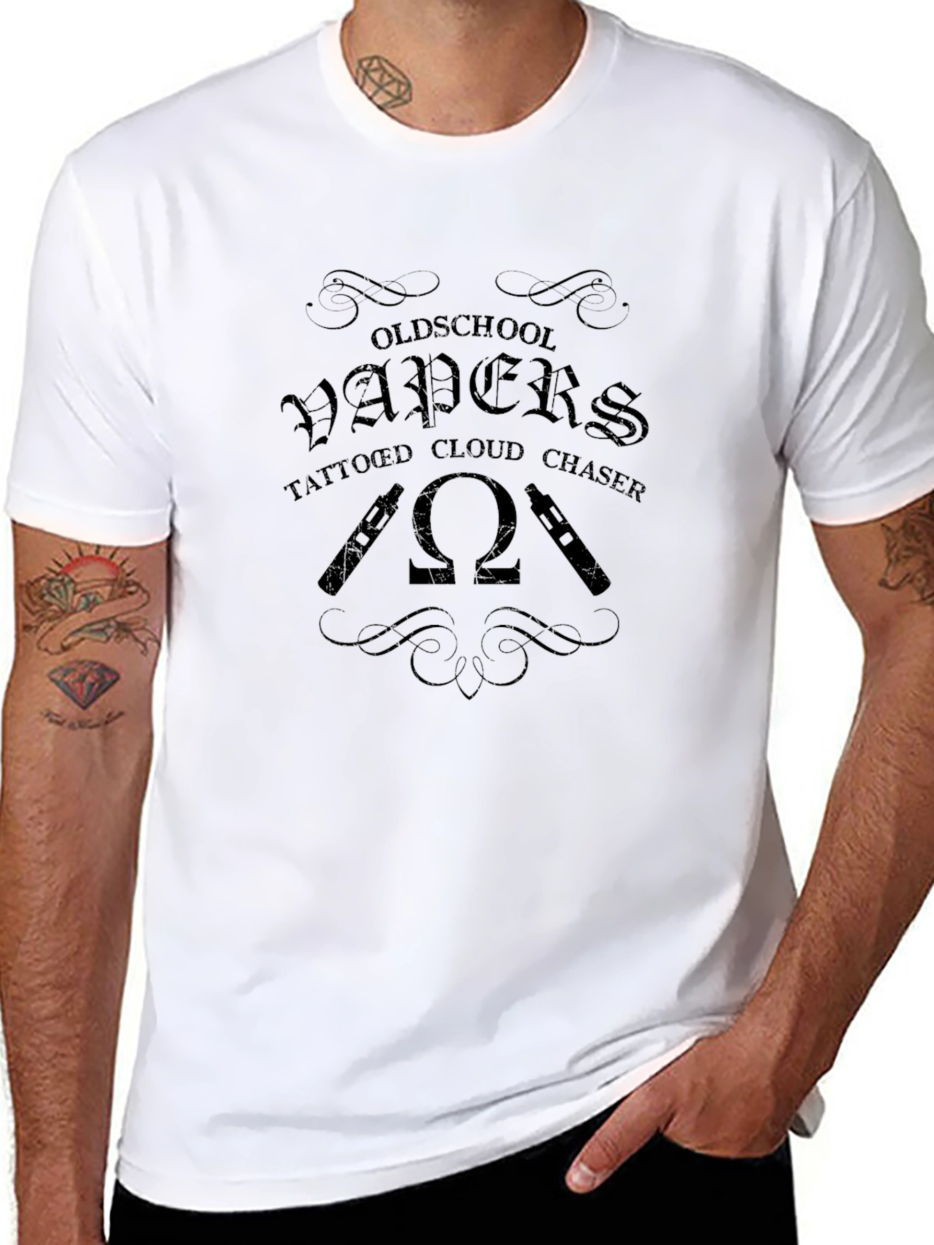 Oldschool Vapers T-Shirt - Tattooed Cloud Chaser Tee