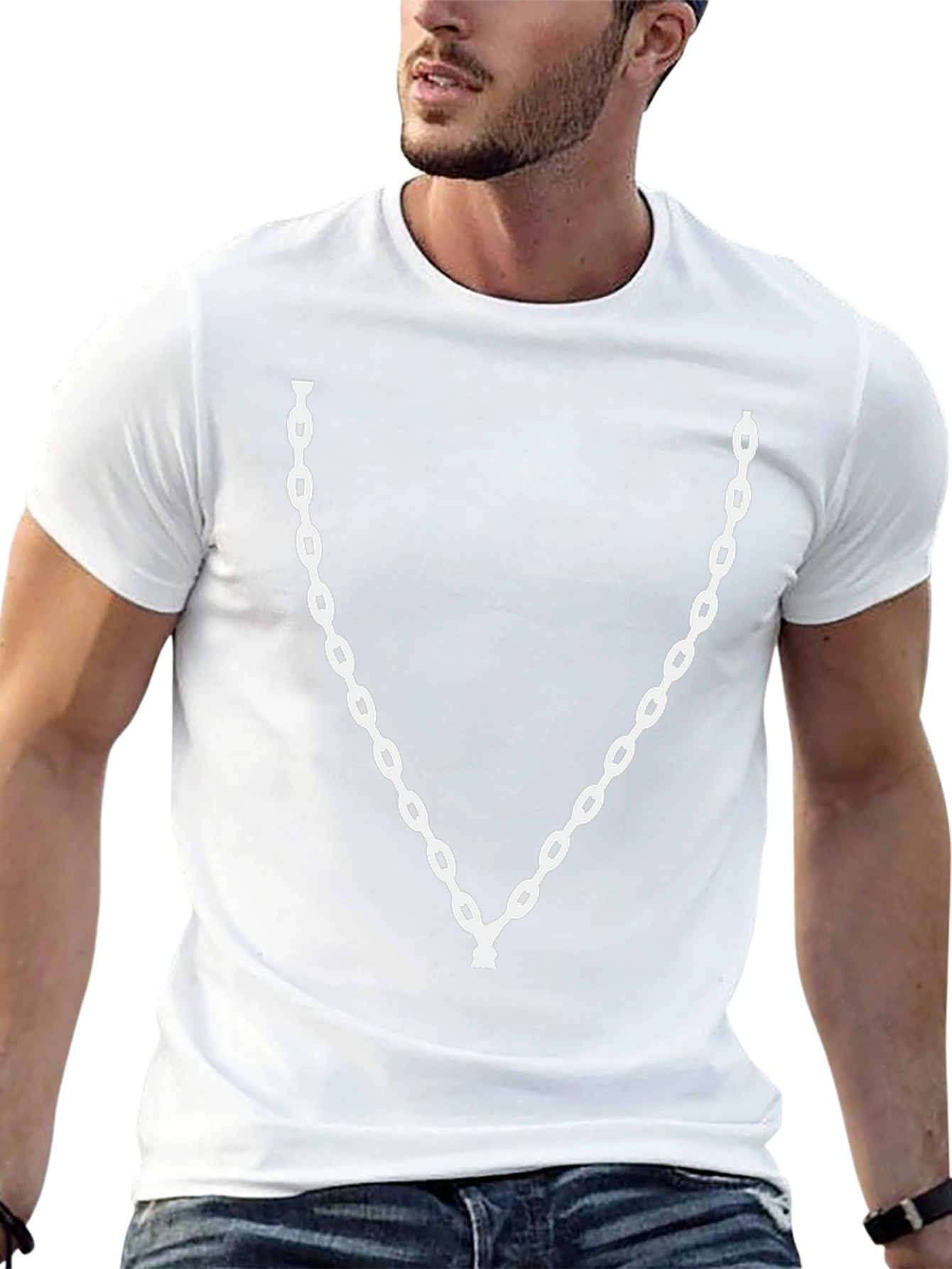 Chain Graphic Tee - Mens Black T-Shirt