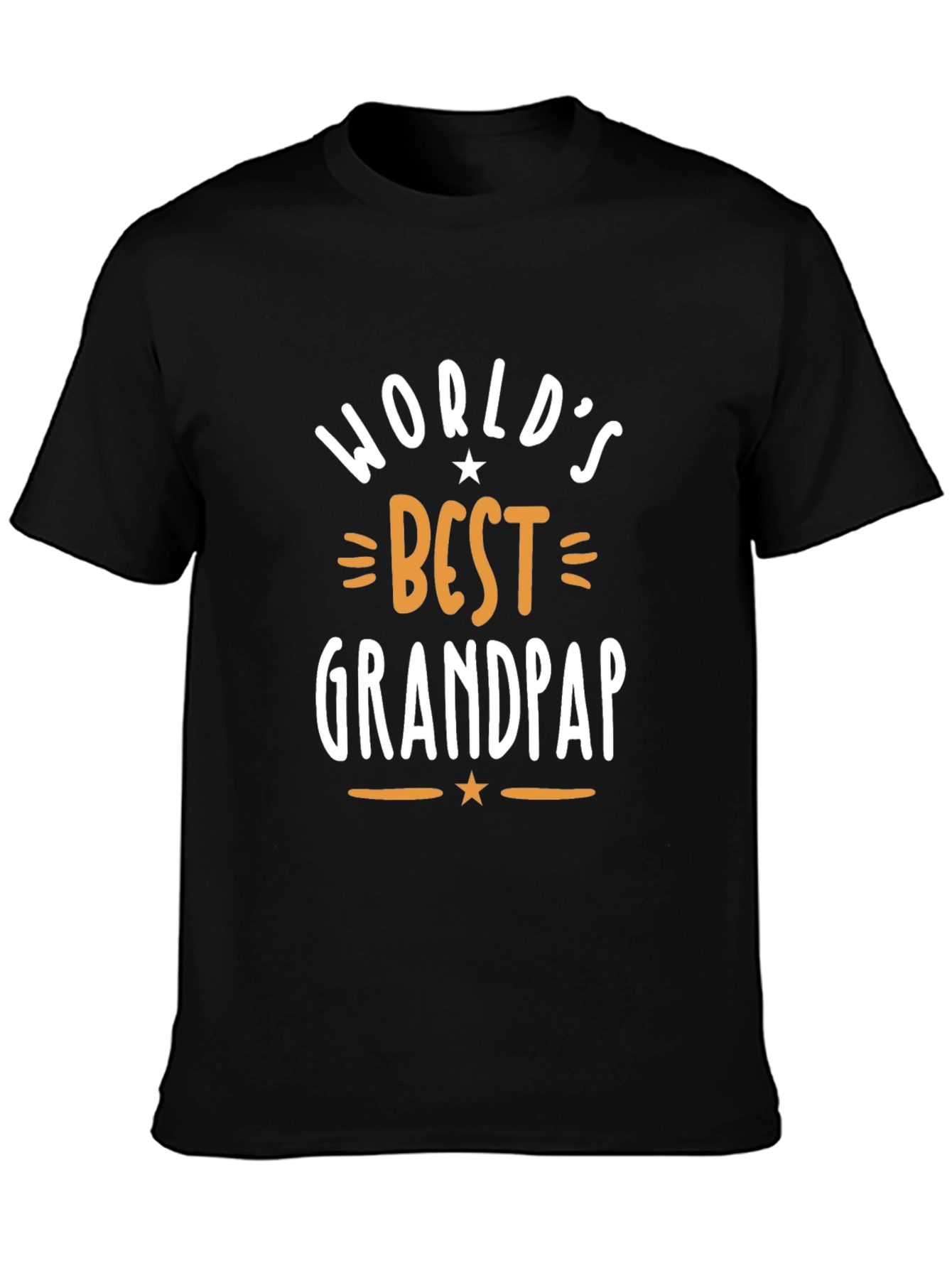 Worlds Best Grandpap Black T-Shirt