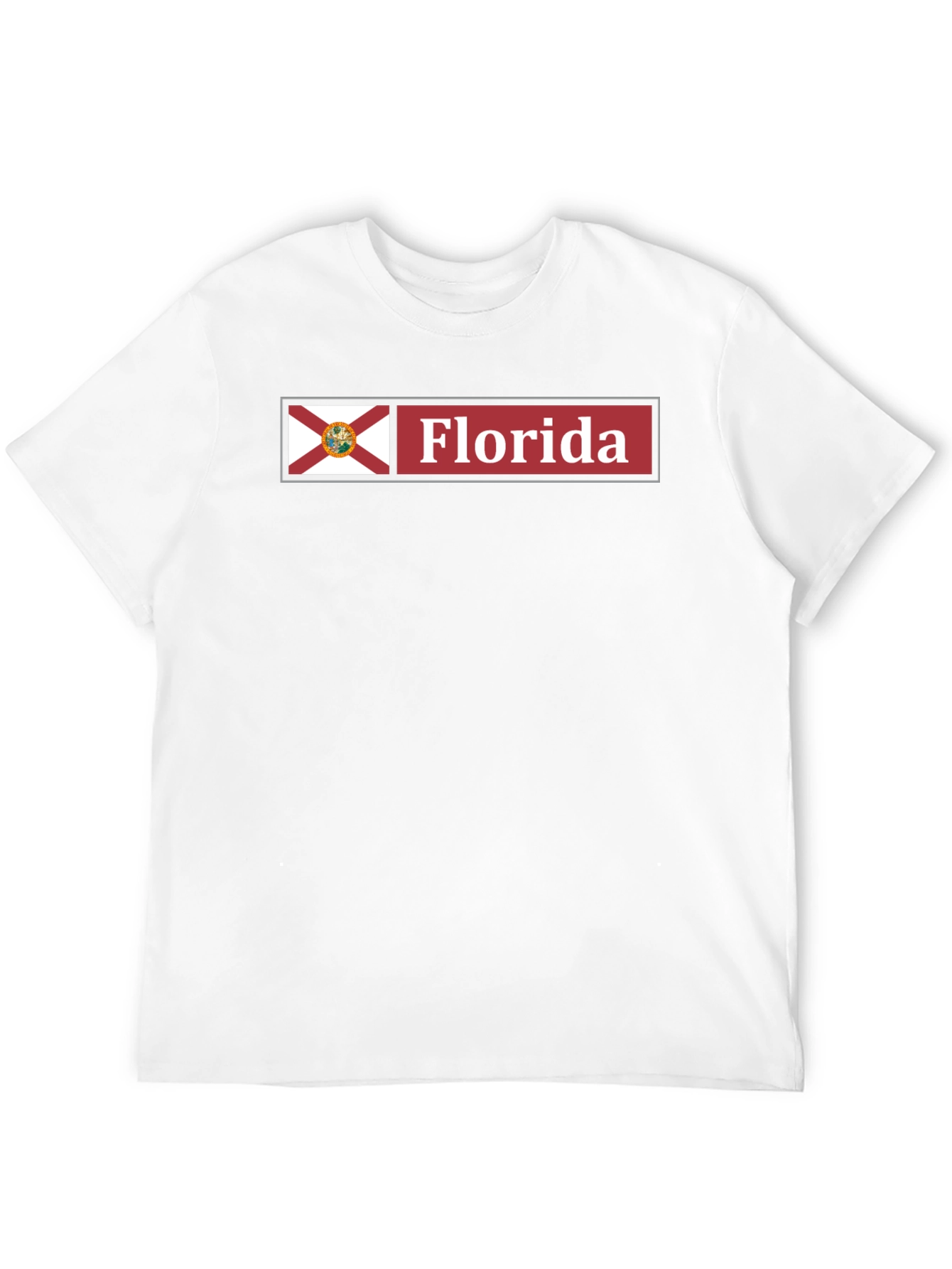 Florida State Flag T-Shirt - Black Cotton Tee
