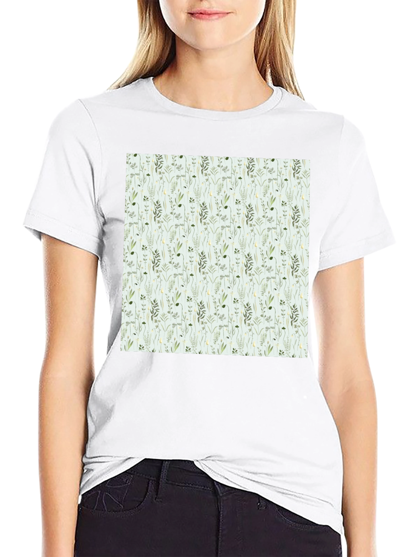 Floral Pattern Tee - Nature Inspired Design