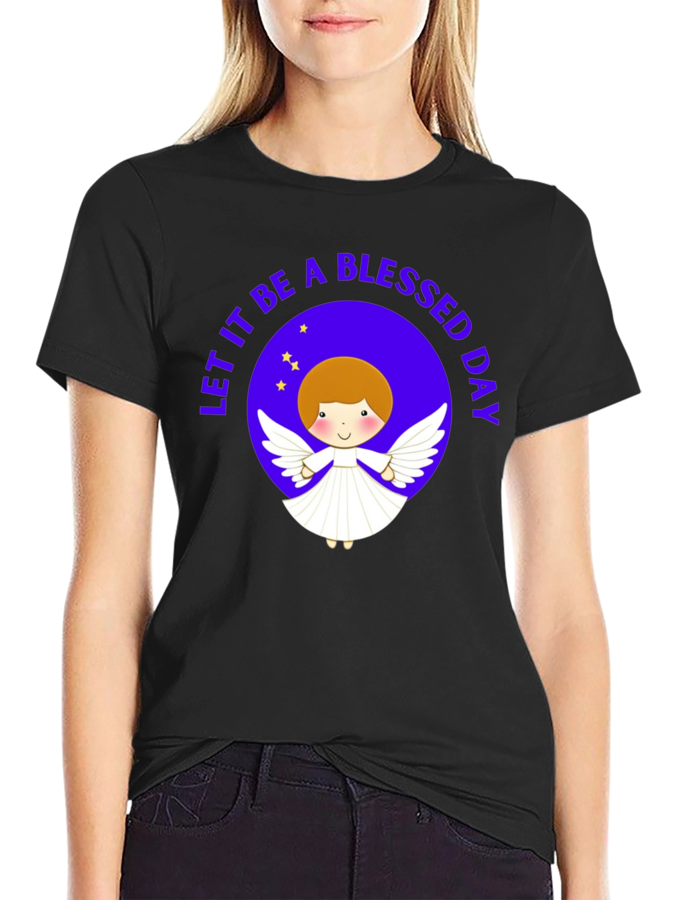 Blessed Day Angel Graphic T-Shirt