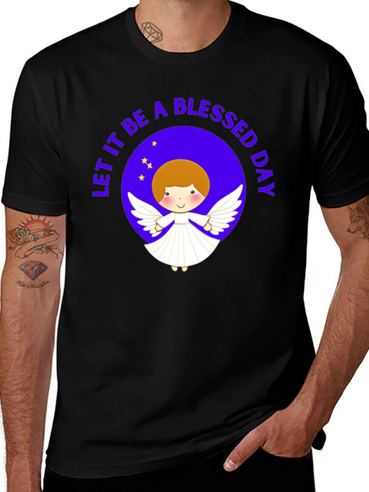 Blessed Day Angel Graphic T-Shirt