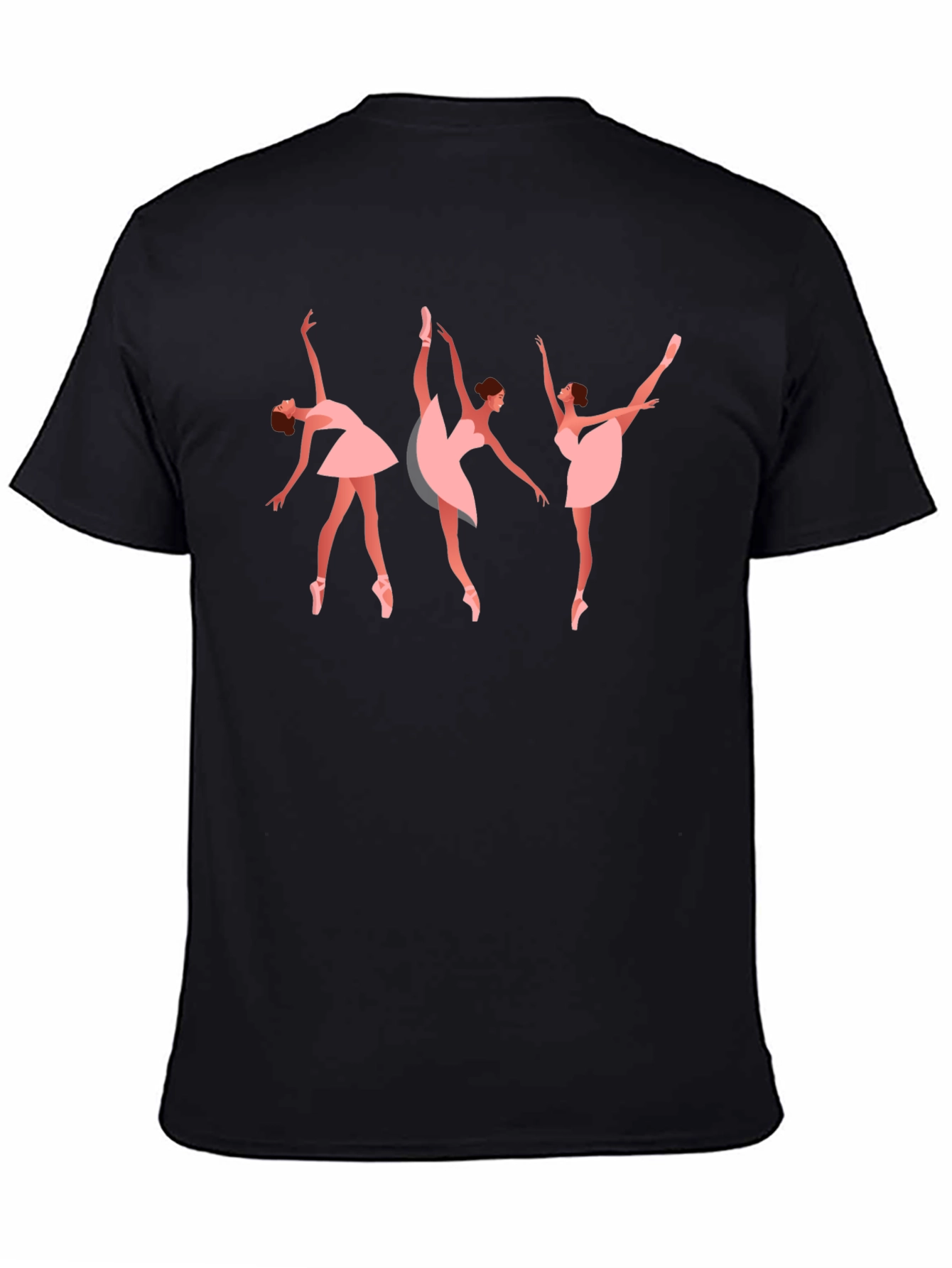 Ballet Dancer Graphic Tee - Stylish Black T-Shirt