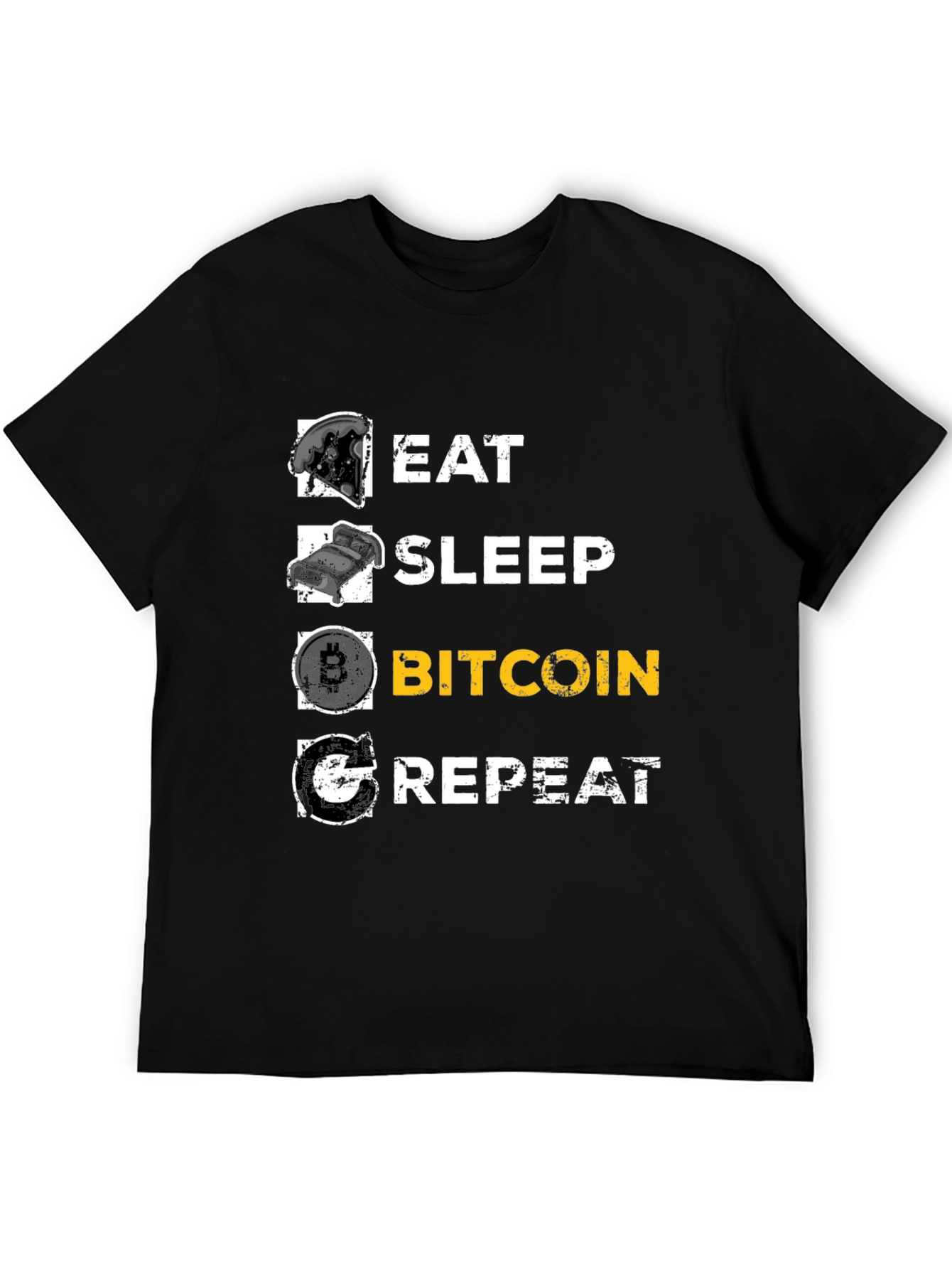 Eat Sleep Bitcoin Repeat Graphic Tee