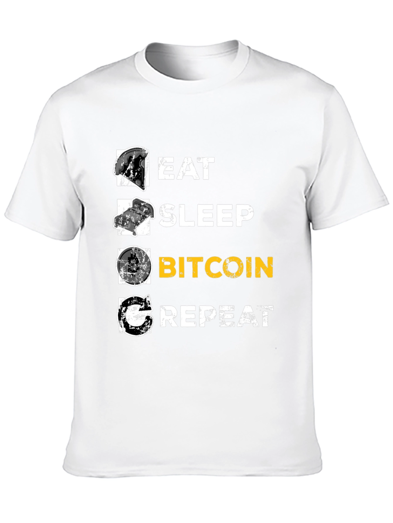 Eat Sleep Bitcoin Repeat Graphic Tee