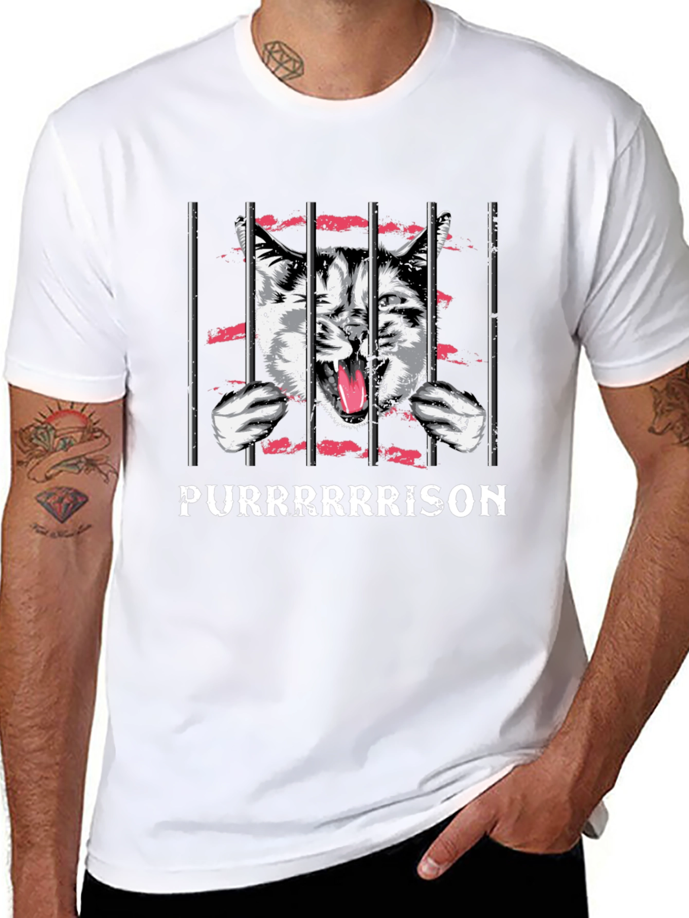 Purrrrison T-Shirt - Funny Cat Lover Tee