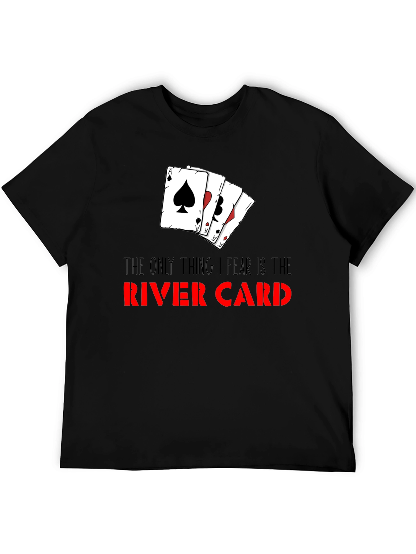 Poker River Card T-Shirt - Gamble with Style