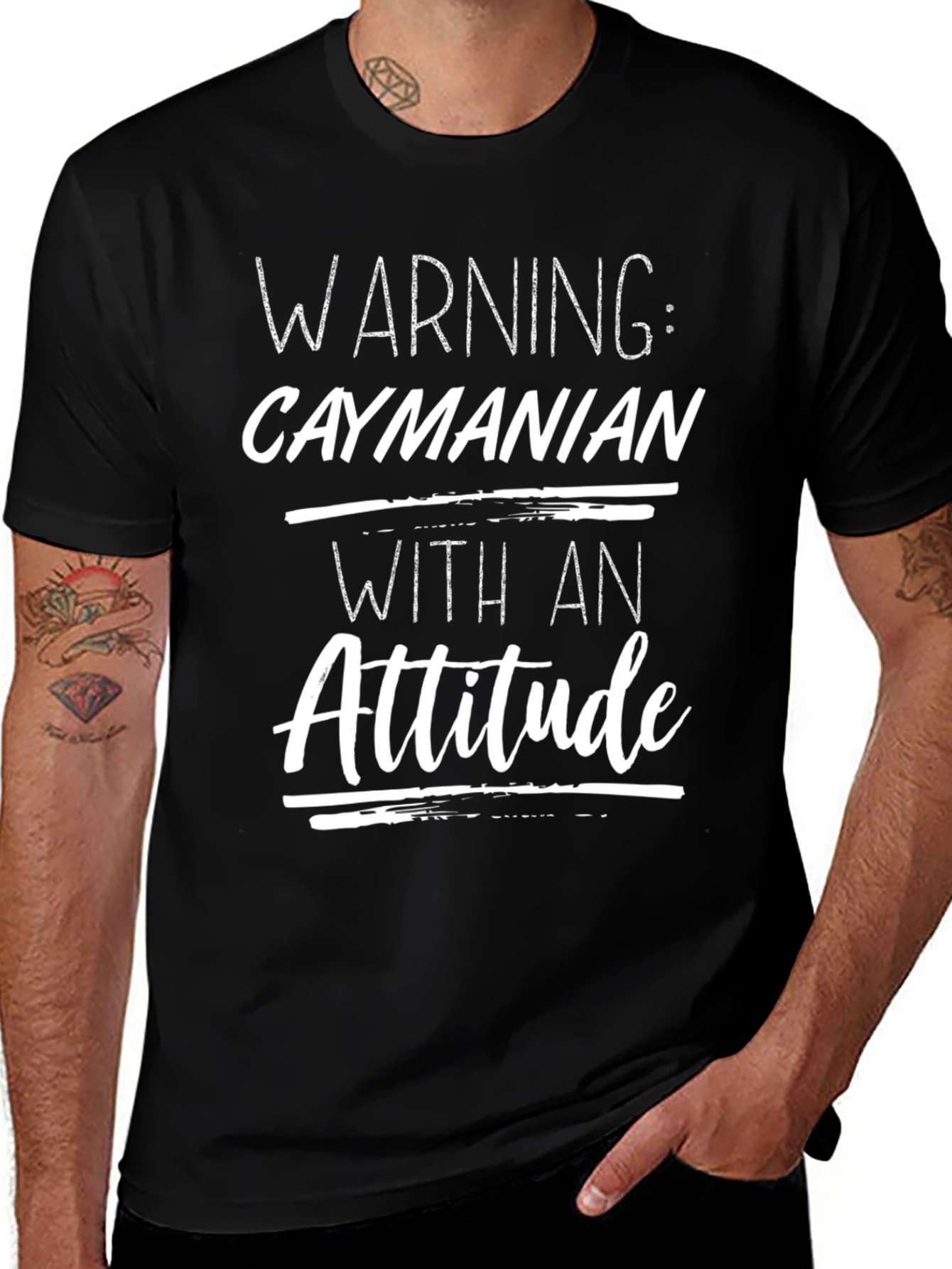 Warning Caymanian with Attitude T-Shirt