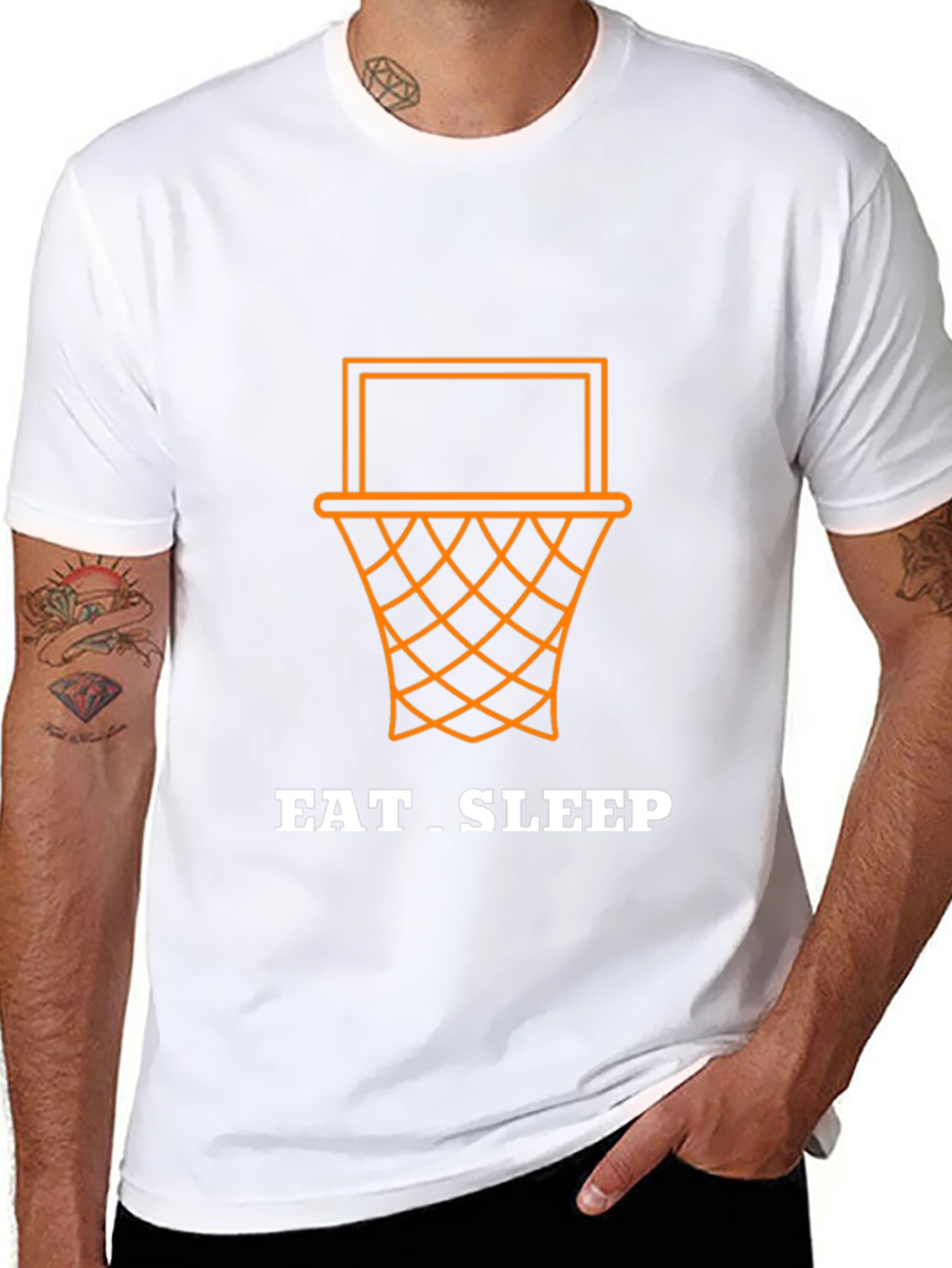 Eat Sleep Basketball T-Shirt - Black