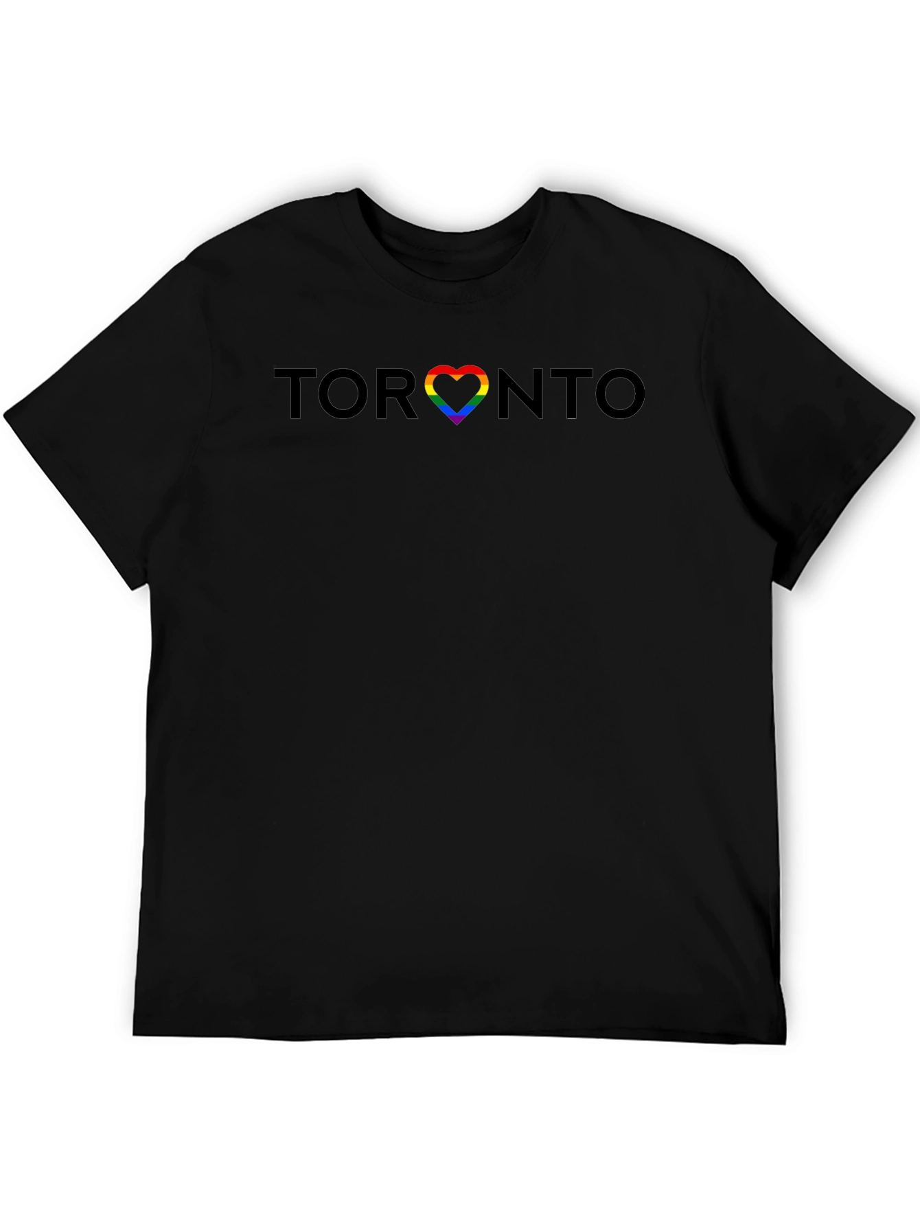 Toronto Pride Heart T-Shirt - Black