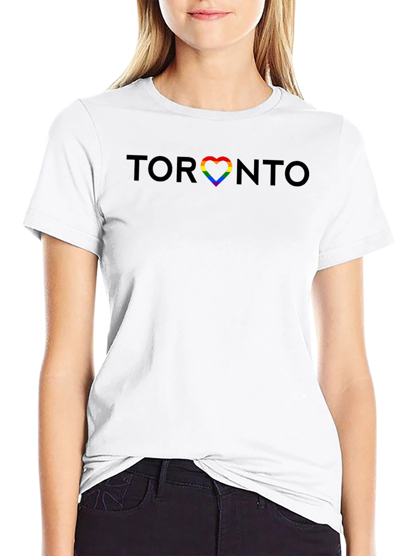 Toronto Pride Heart T-Shirt - Black