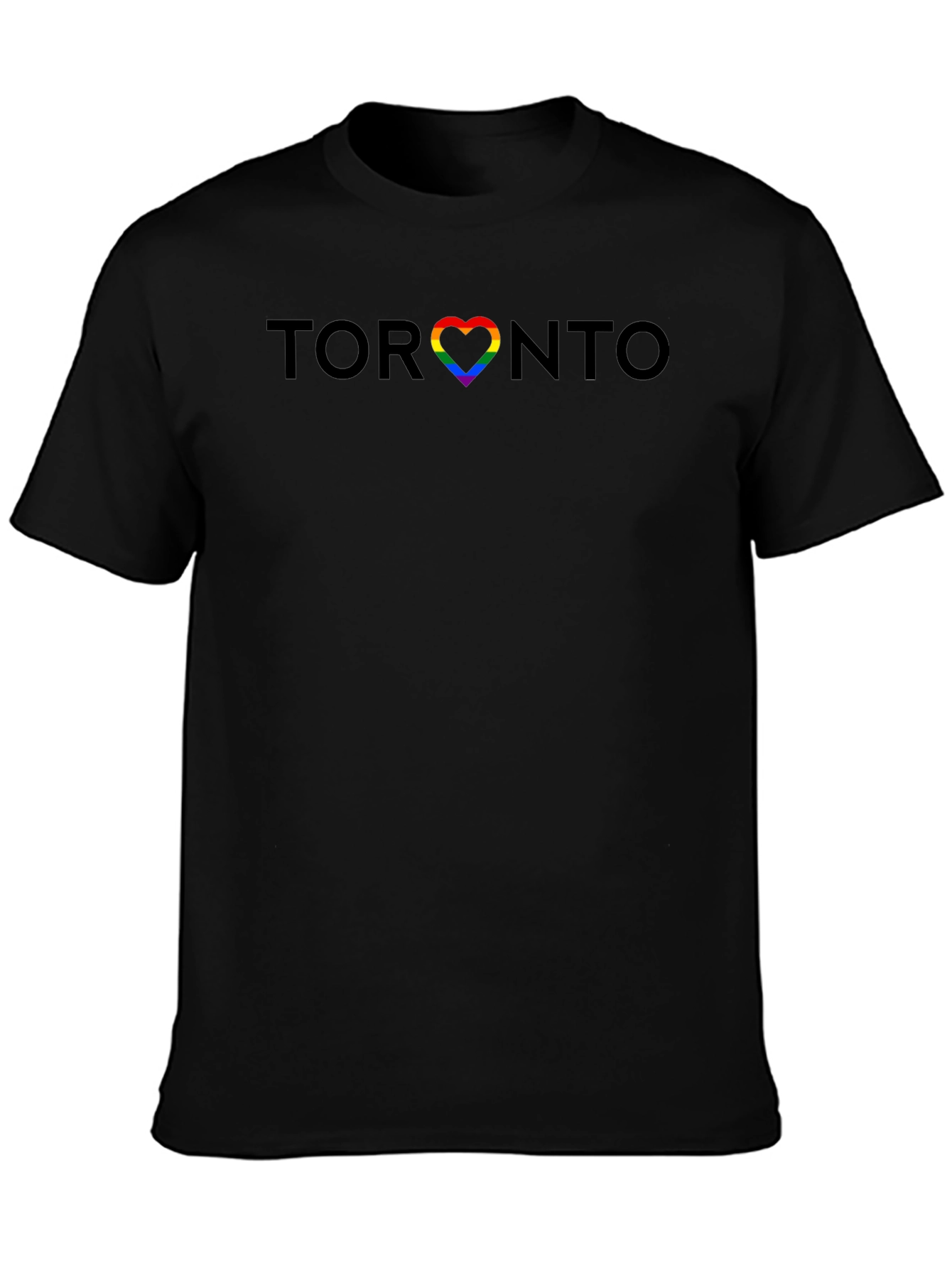 Toronto Pride Heart T-Shirt - Black
