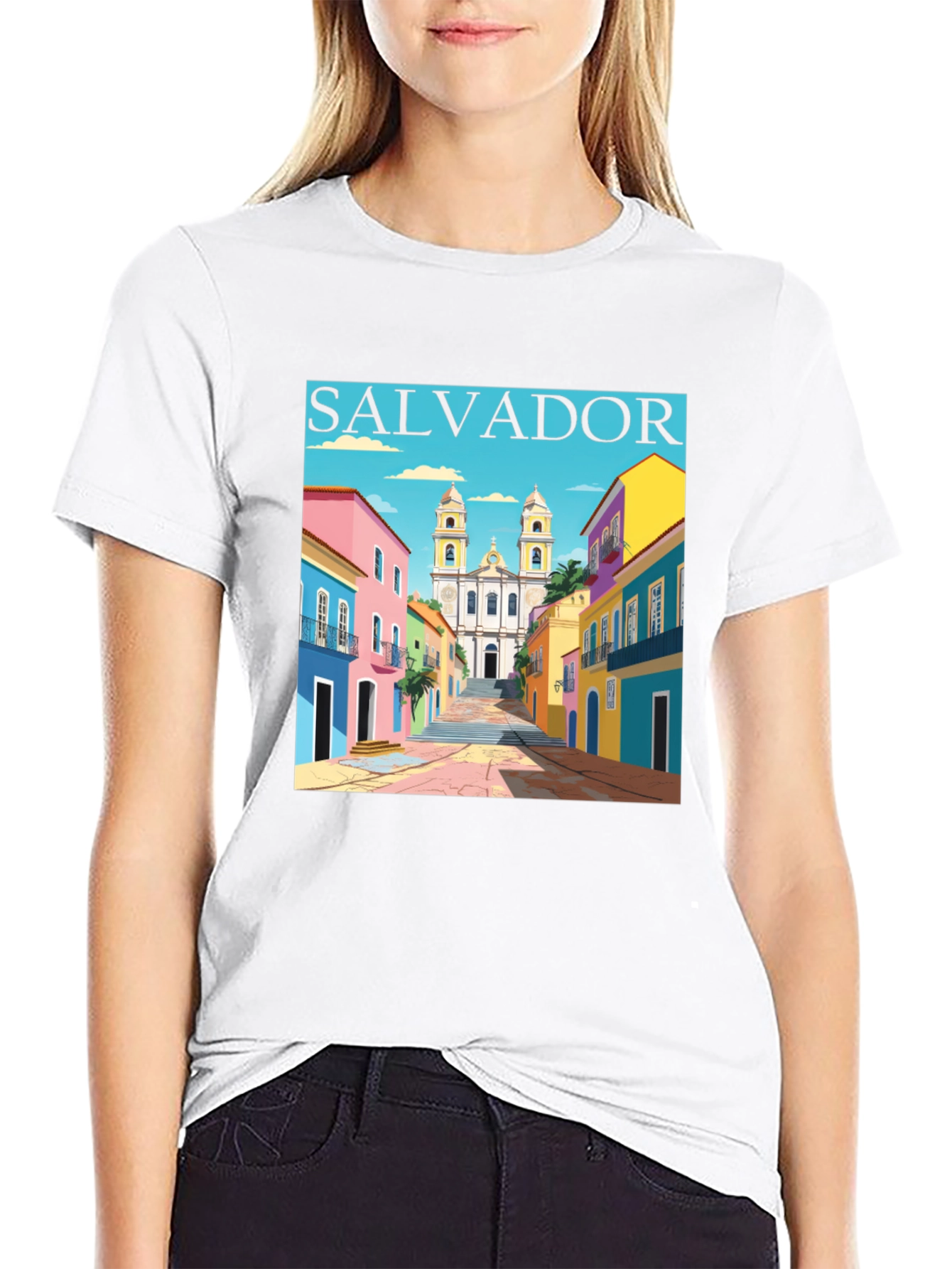 Salvador Brazil Graphic Tee - Black