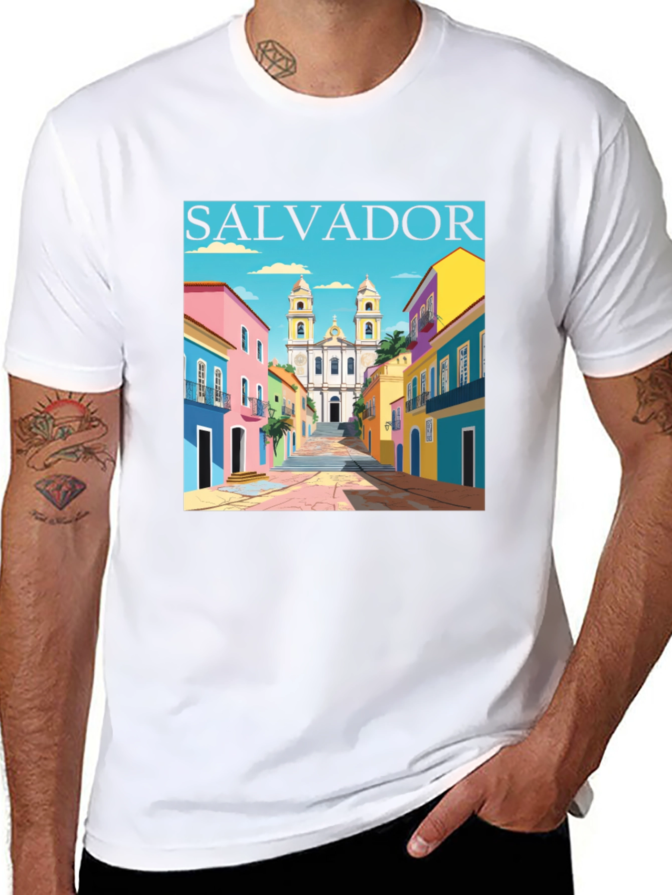 Salvador Brazil Graphic Tee - Black
