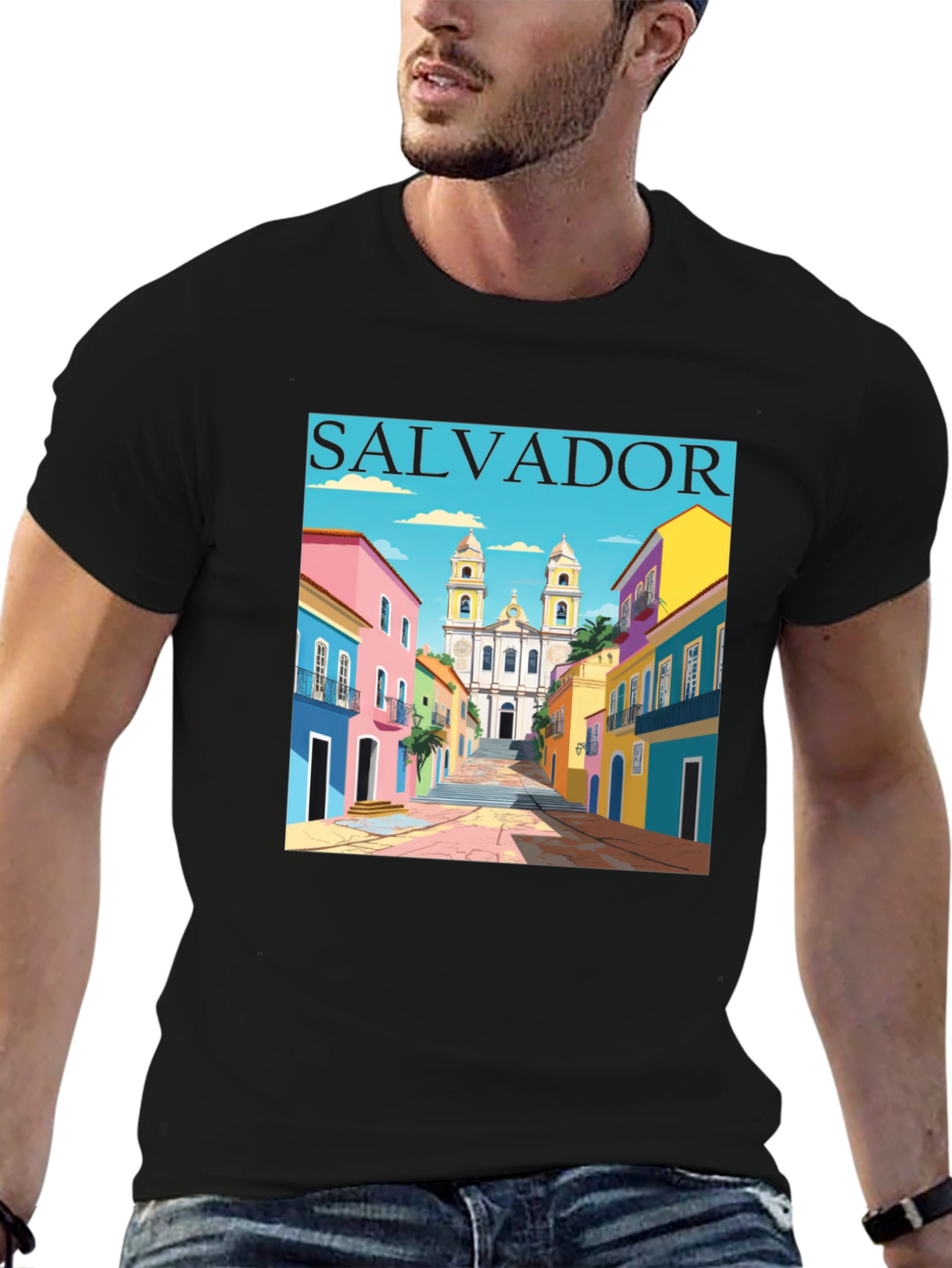 Salvador Brazil Graphic Tee - Black
