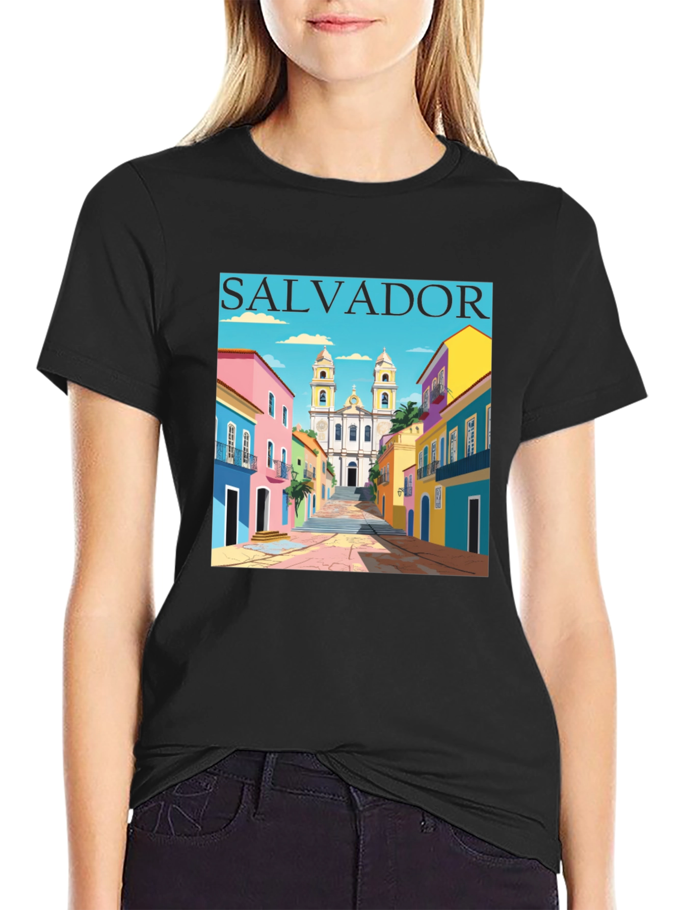 Salvador Brazil Graphic Tee - Black