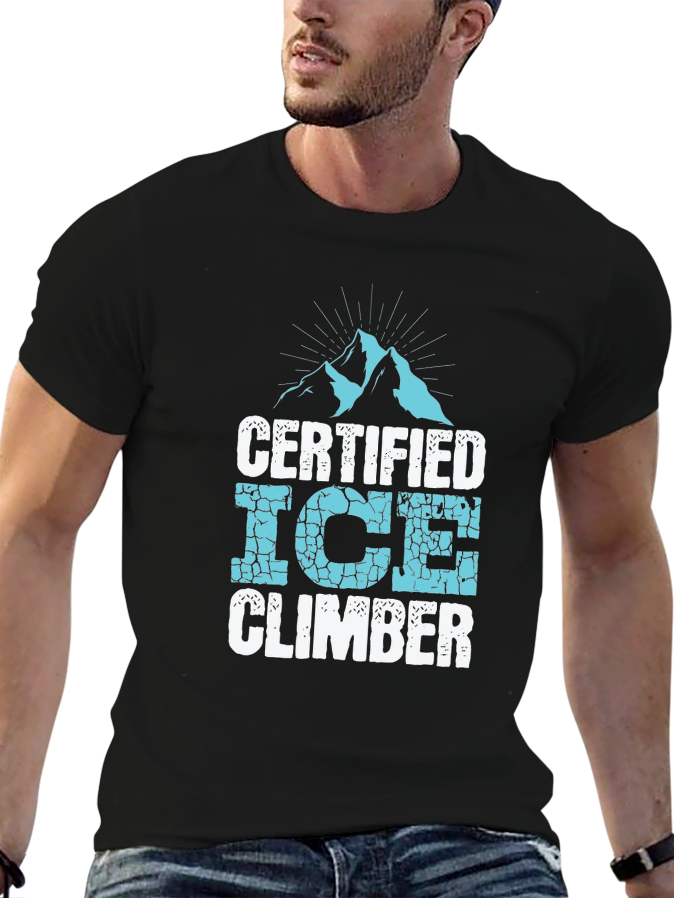 Certified Ice Climber T-Shirt - Black