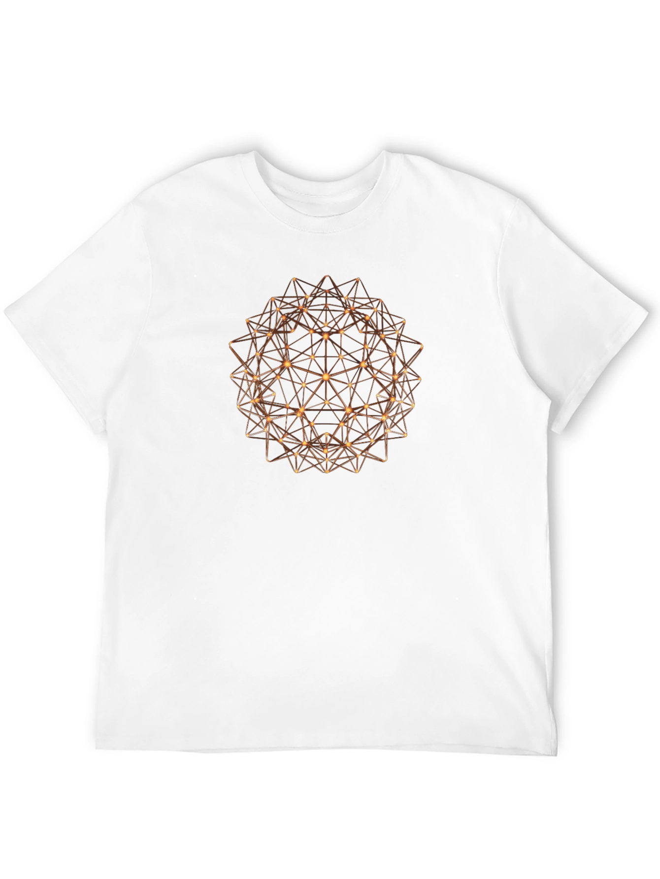 Geometric Sphere Graphic Tee - Modern Design